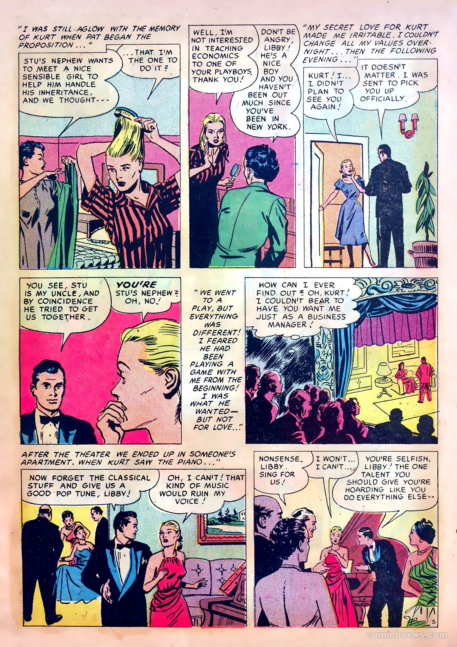 Romantic Confessions #1 (1953) — page 7 of 36