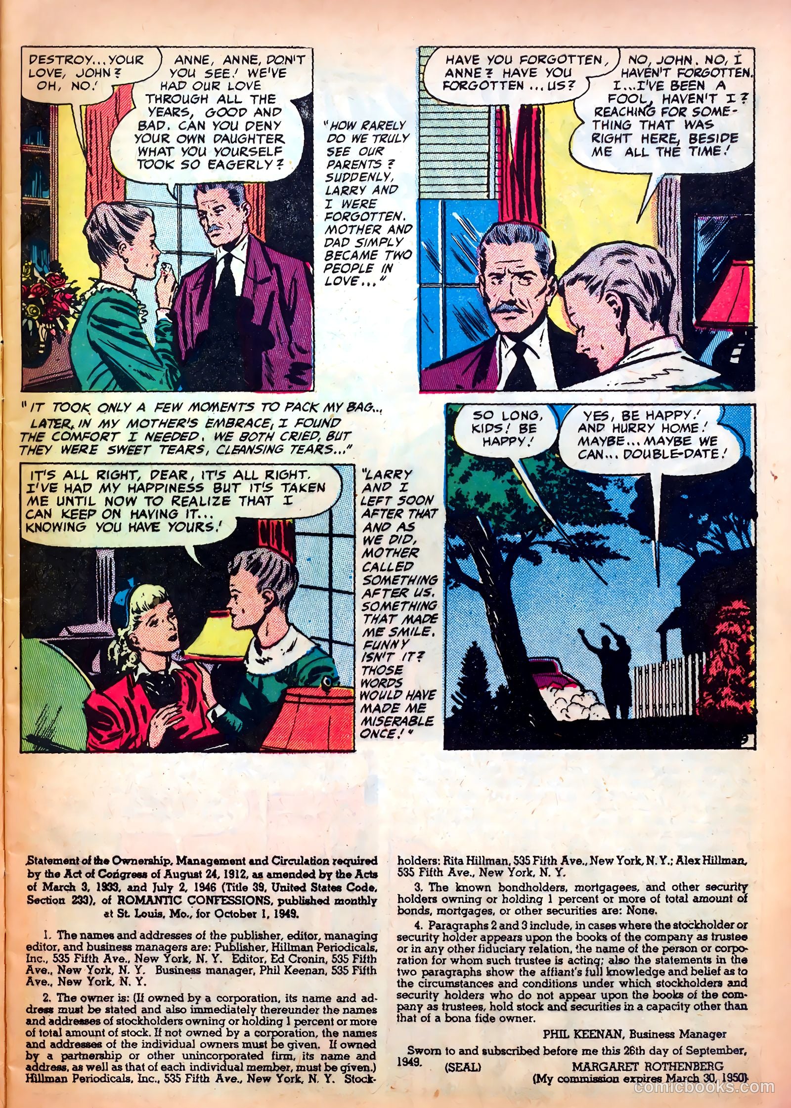 Romantic Confessions #5 (1950) — page 11 of 52