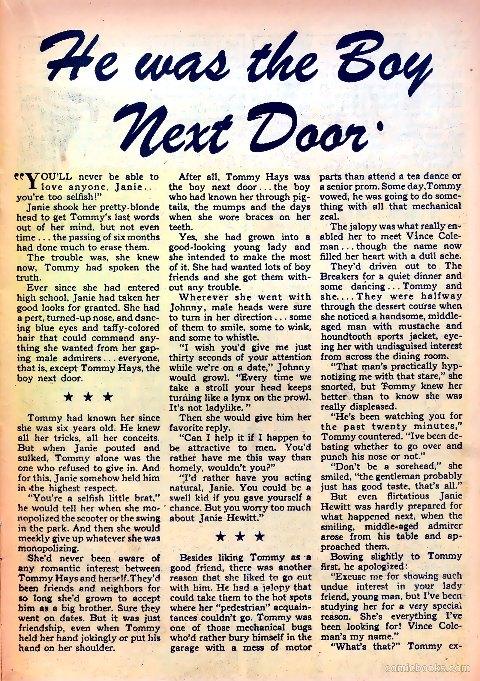 Romantic Confessions #6 (1950) — page 21 of 52