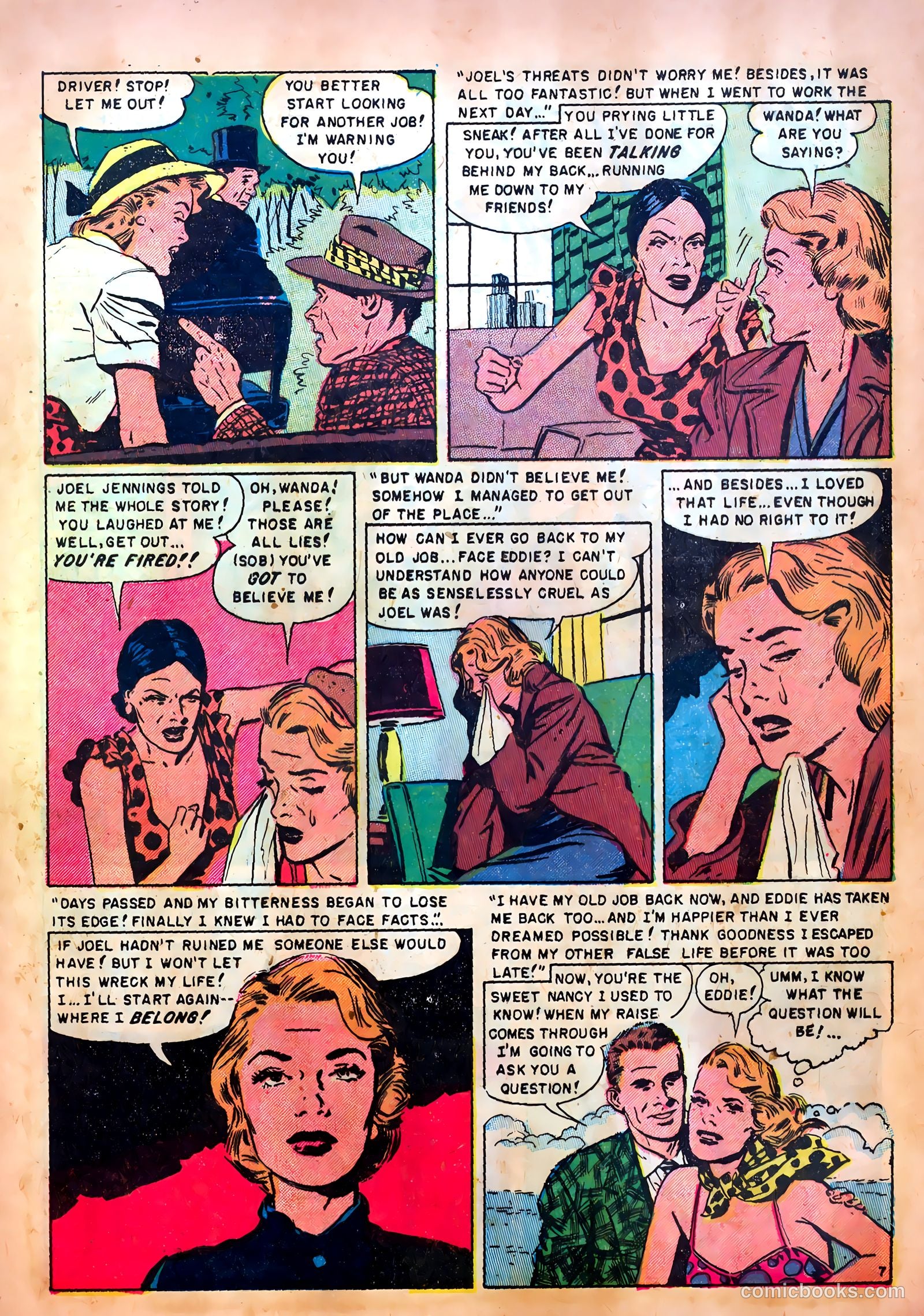 Romantic Confessions #7 (1952) — page 9 of 36