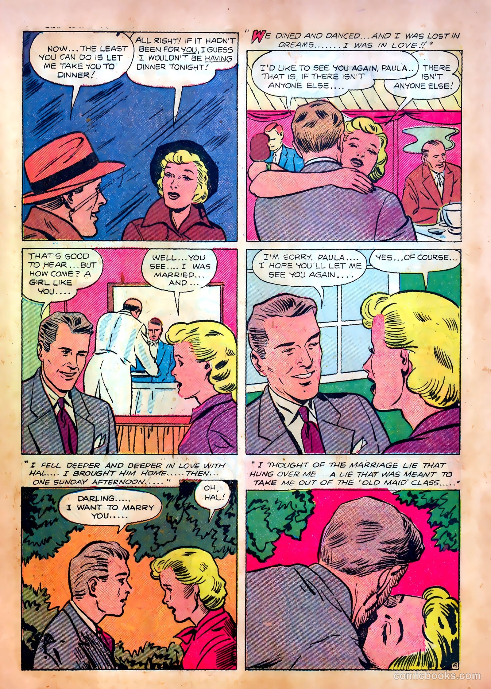 Romantic Confessions #7 (1952) — page 21 of 36