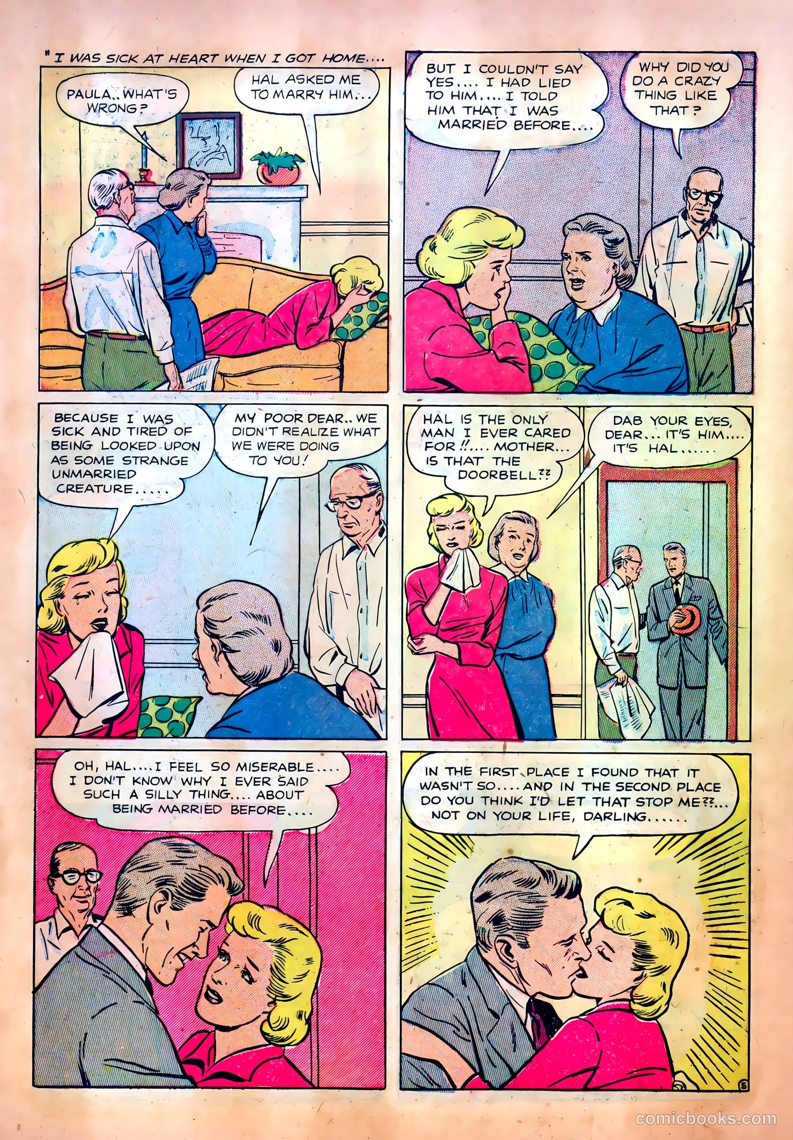 Romantic Confessions #7 (1952) — page 22 of 36