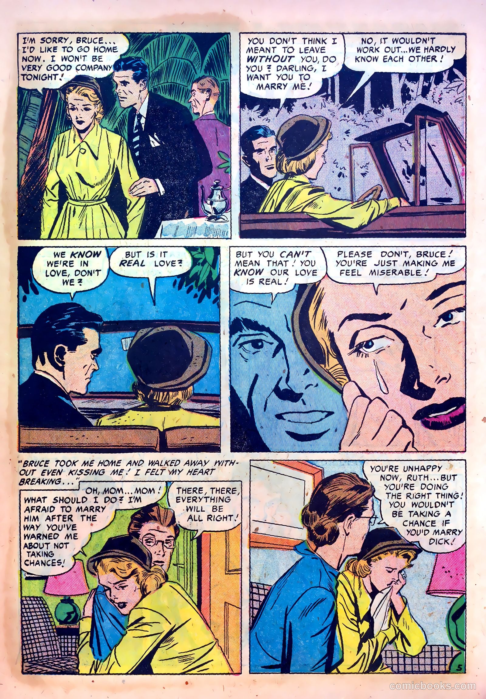Romantic Confessions #8 (1950) — page 7 of 36