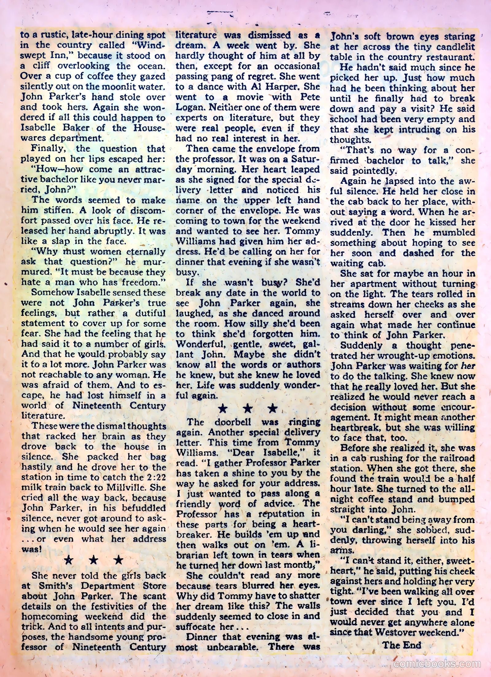 Romantic Confessions #8 (1950) — page 21 of 36