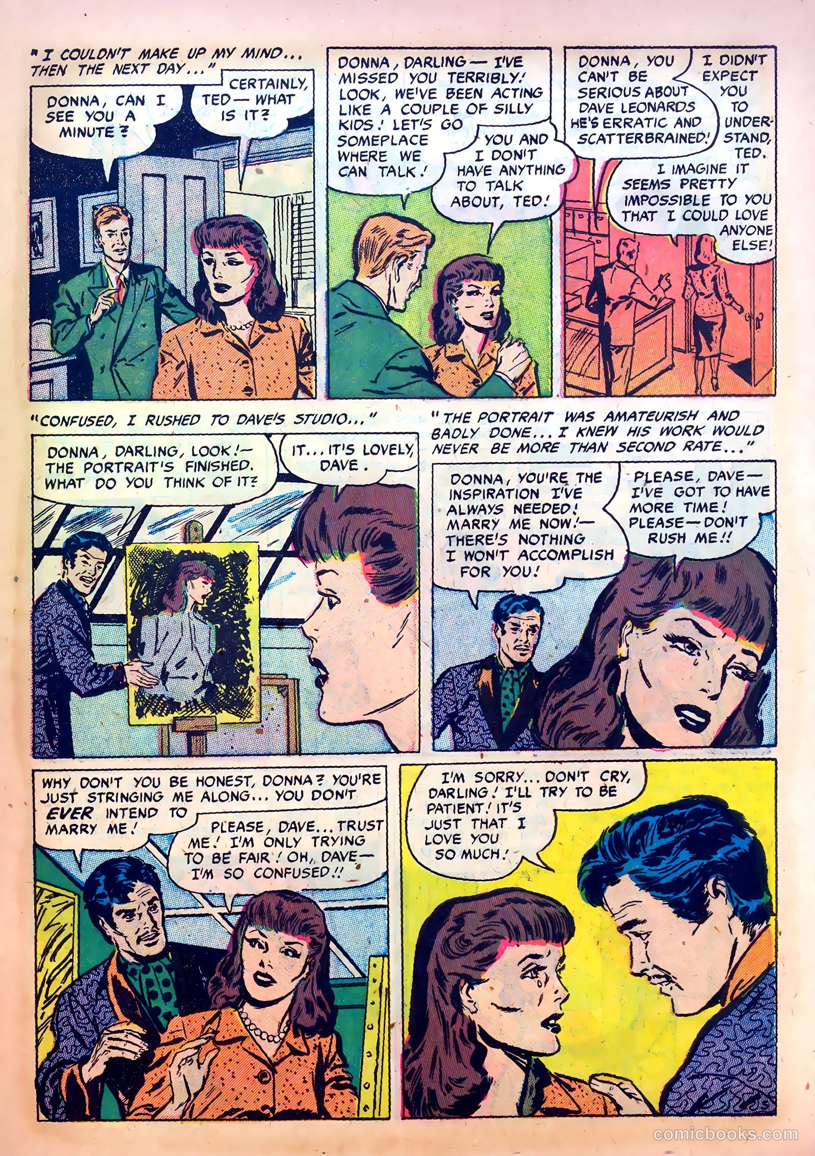 Romantic Confessions #8 (1950) — page 27 of 36