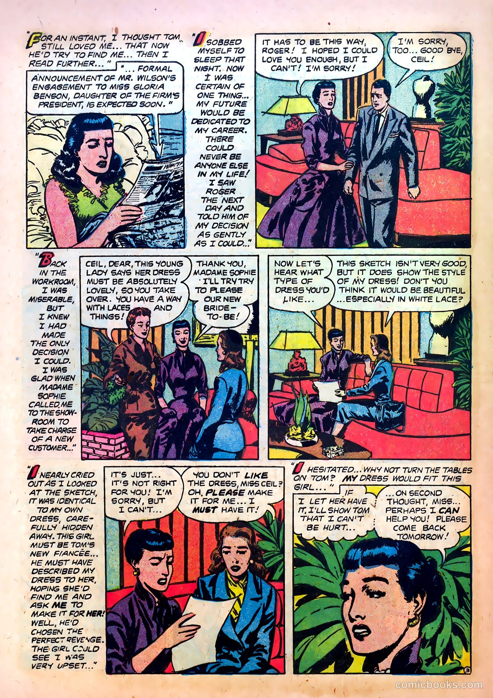 Romantic Confessions #8 (1950) — page 32 of 36