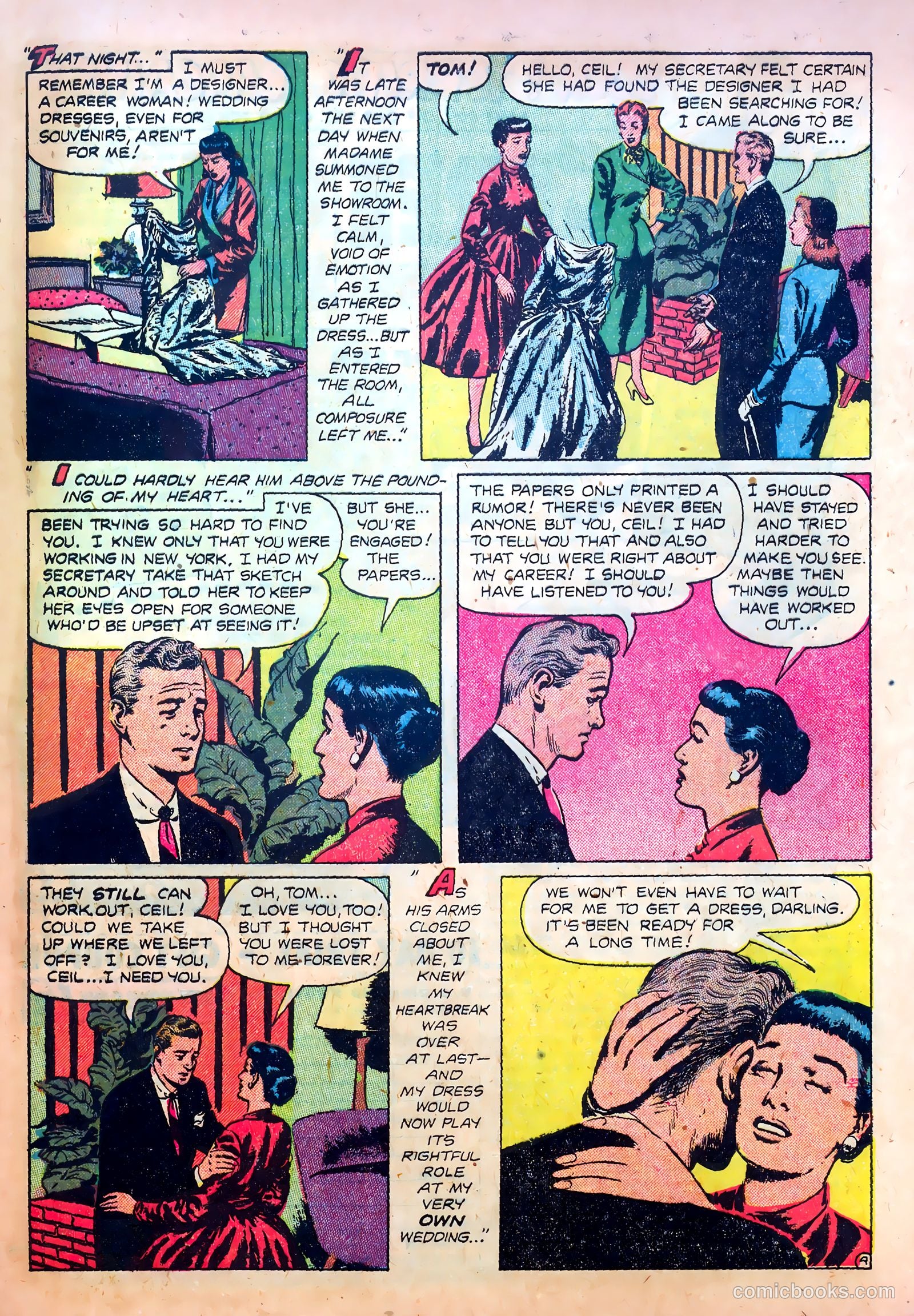 Romantic Confessions #8 (1950) — page 33 of 36