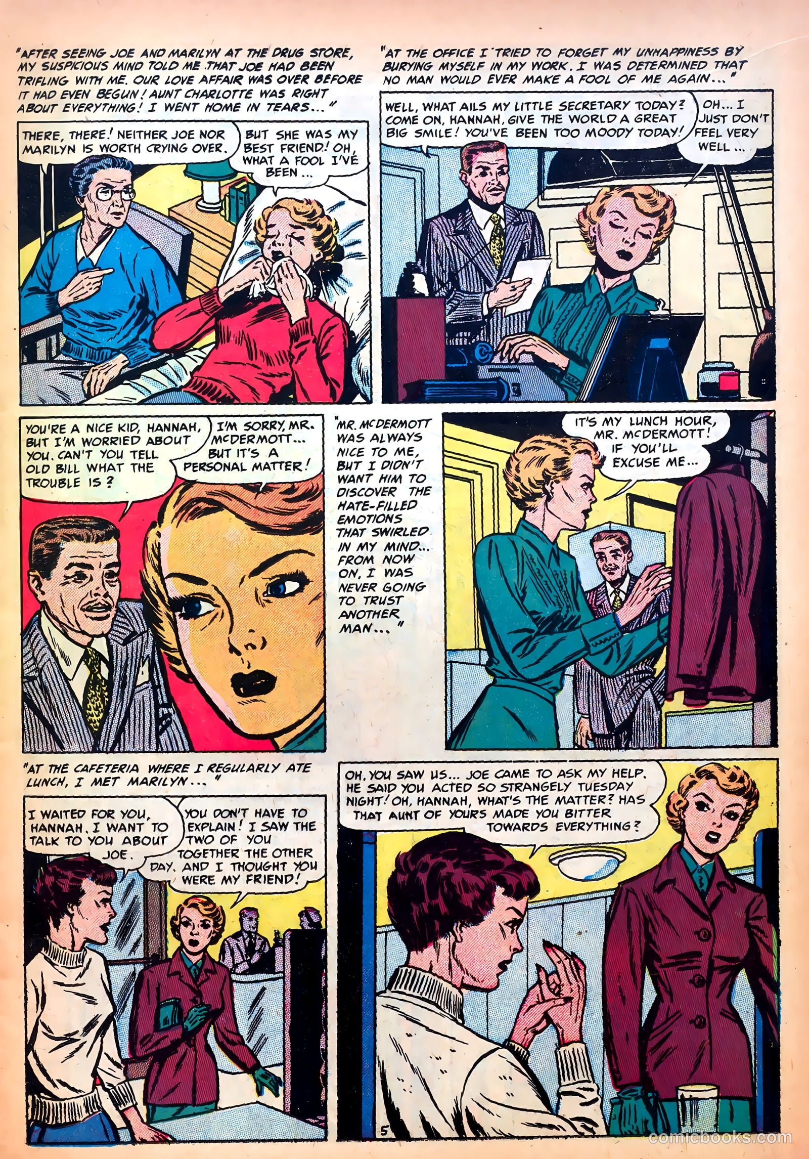 Romantic Confessions #9 (1952) — page 15 of 52