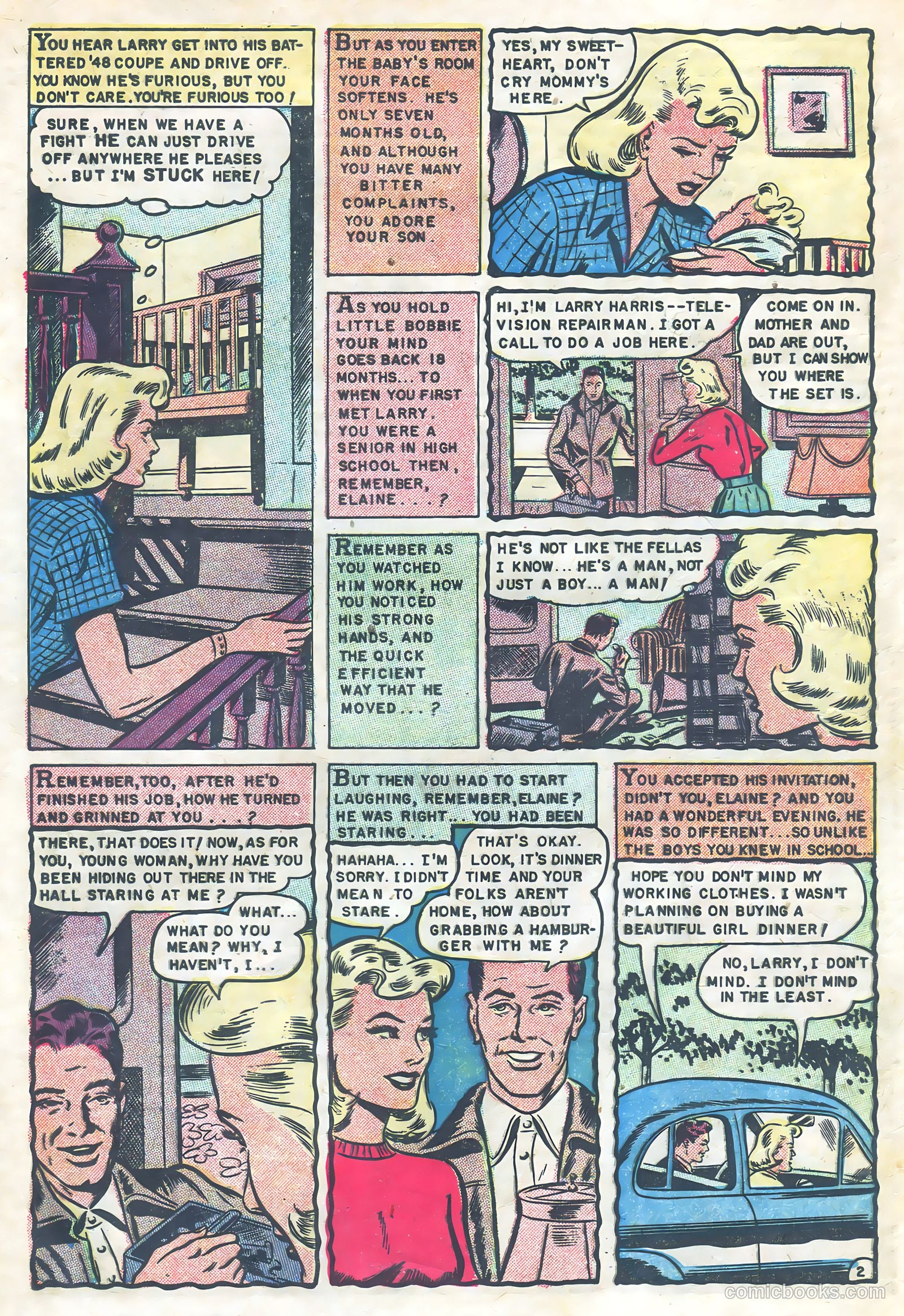 Romantic Hearts #1 (1951) — page 4 of 36