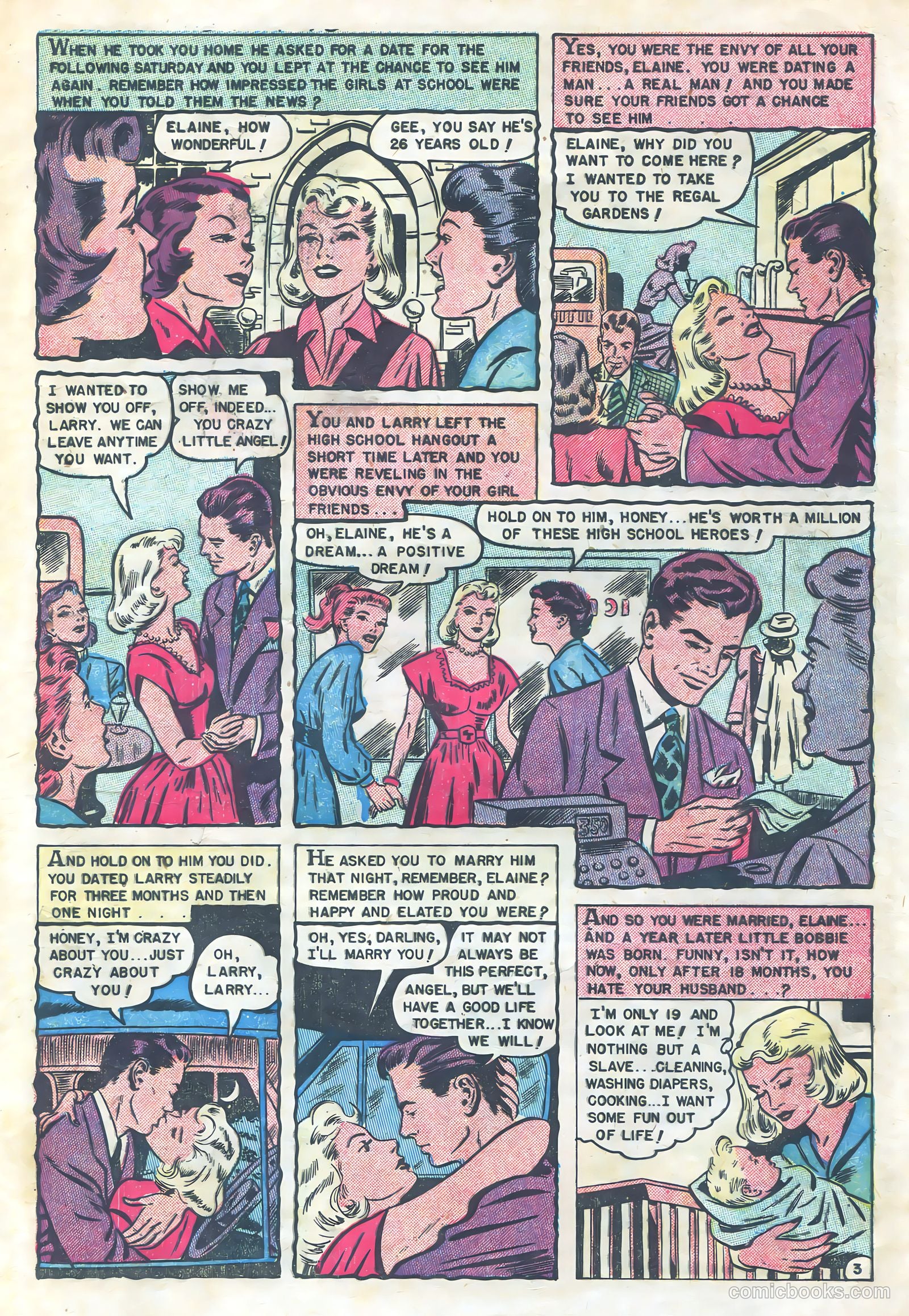 Romantic Hearts #1 (1951) — page 5 of 36