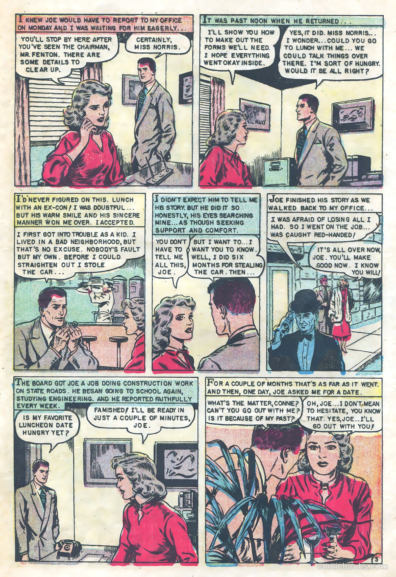 Romantic Hearts #1 (1951) — page 21 of 36