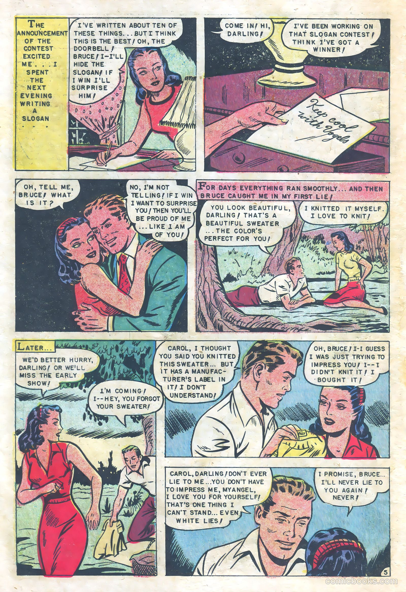 Romantic Hearts #1 (1951) — page 30 of 36