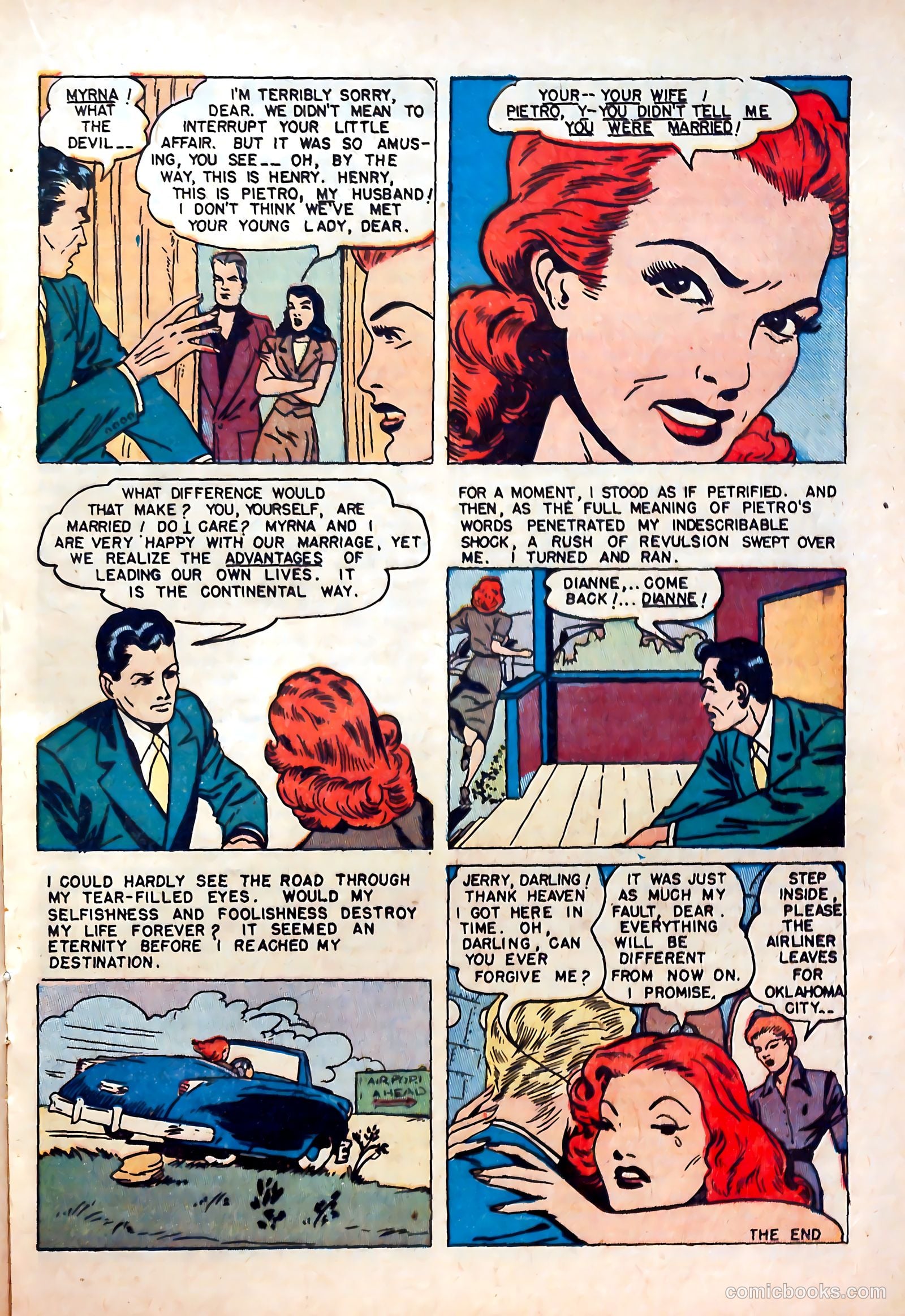 Romantic Hearts #1 (1953) — page 17 of 36
