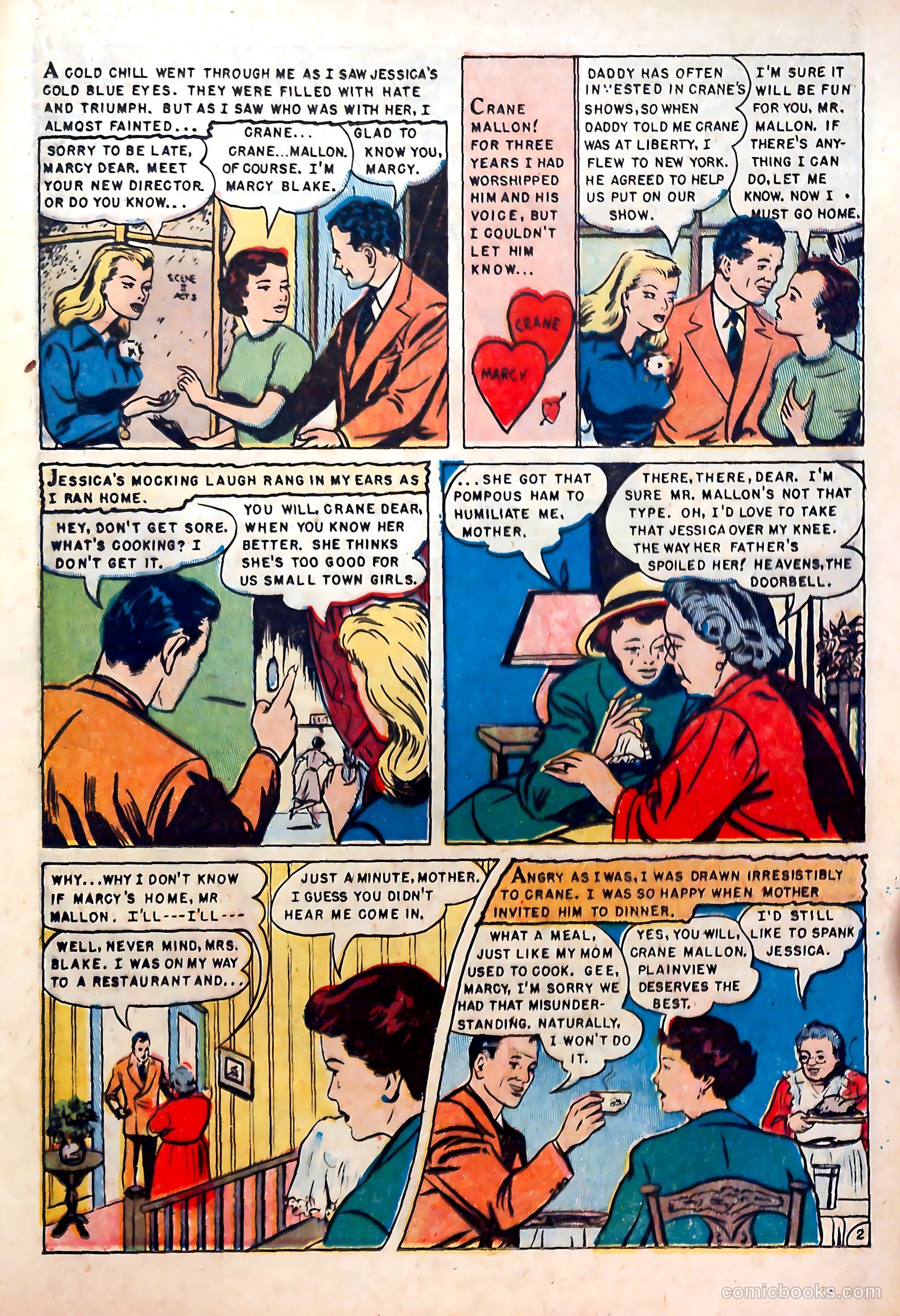 Romantic Hearts #1 (1953) — page 21 of 36