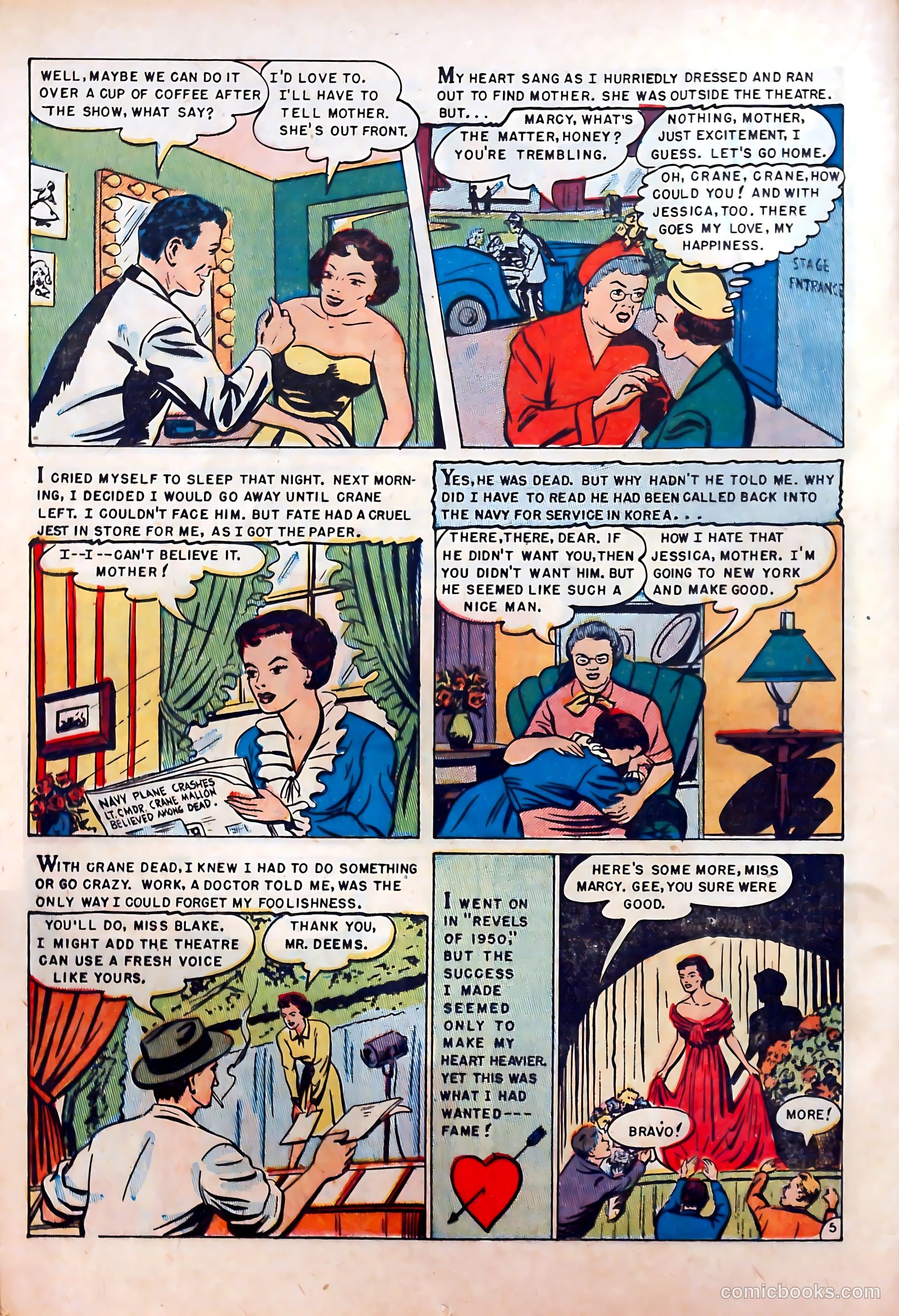 Romantic Hearts #1 (1953) — page 24 of 36