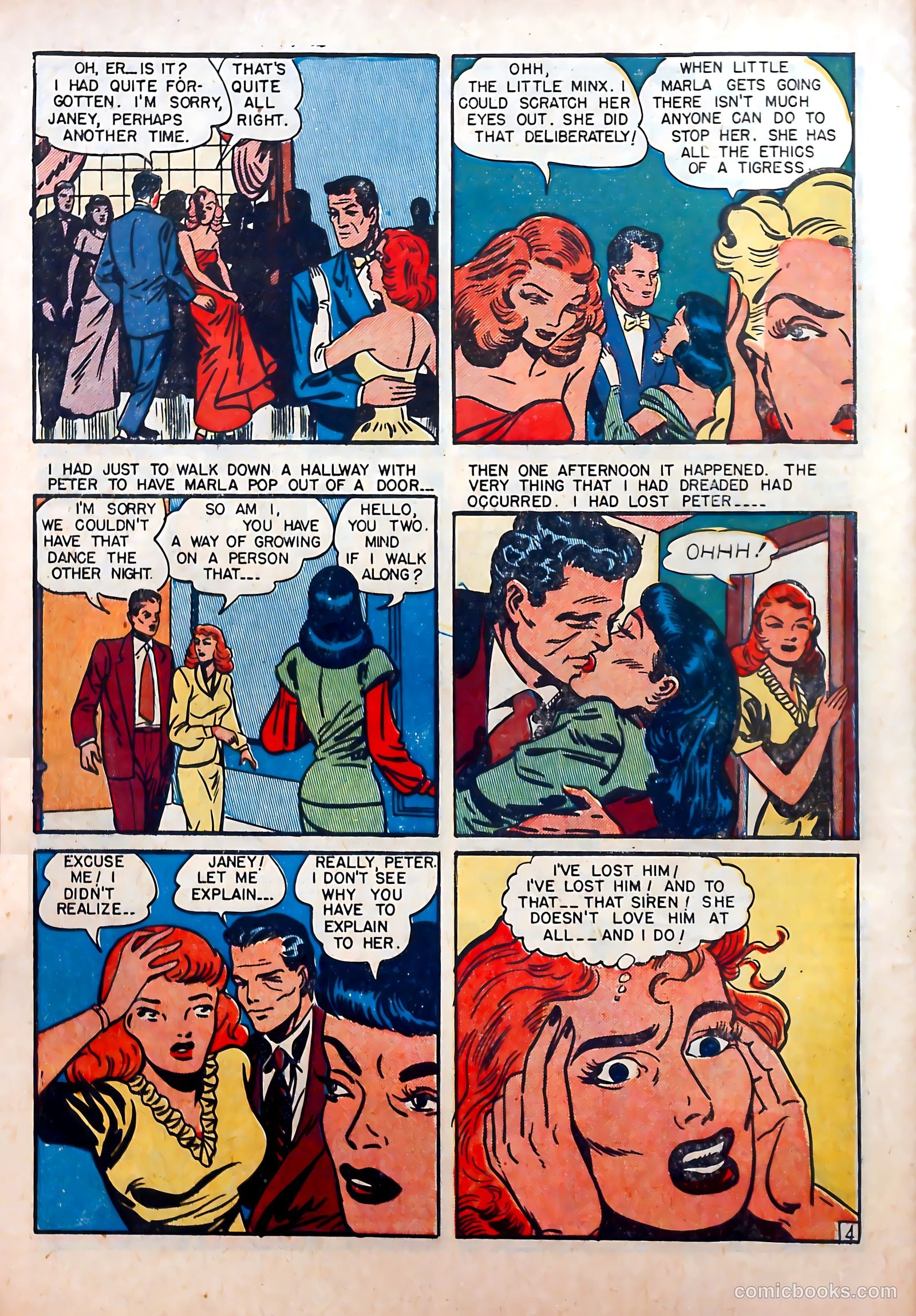 Romantic Hearts #1 (1953) — page 30 of 36
