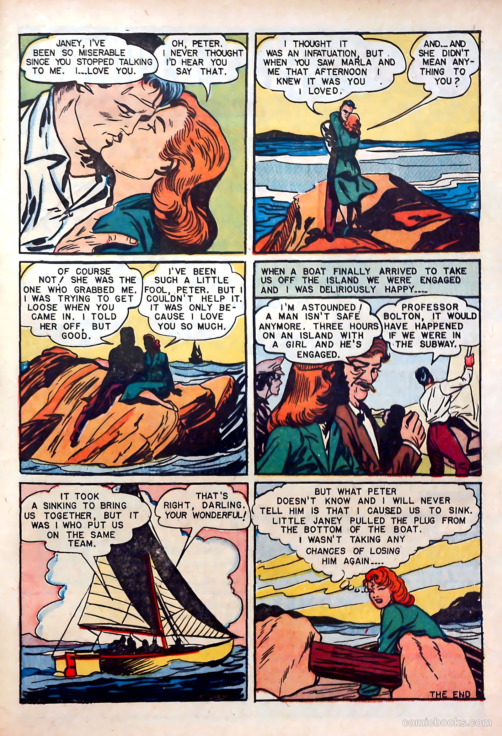 Romantic Hearts #1 (1953) — page 33 of 36