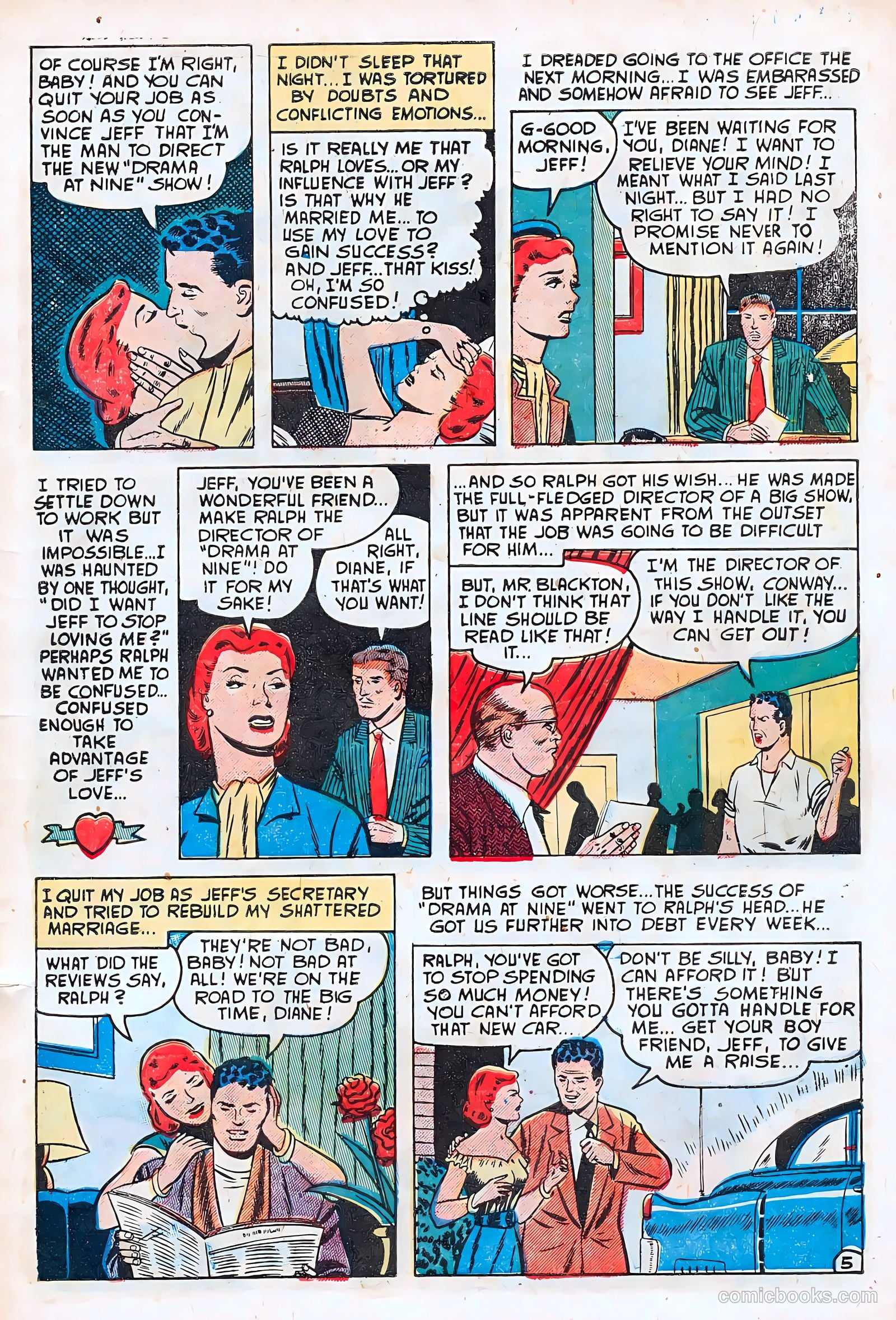 Romantic Hearts #10 (1952) — page 7 of 36