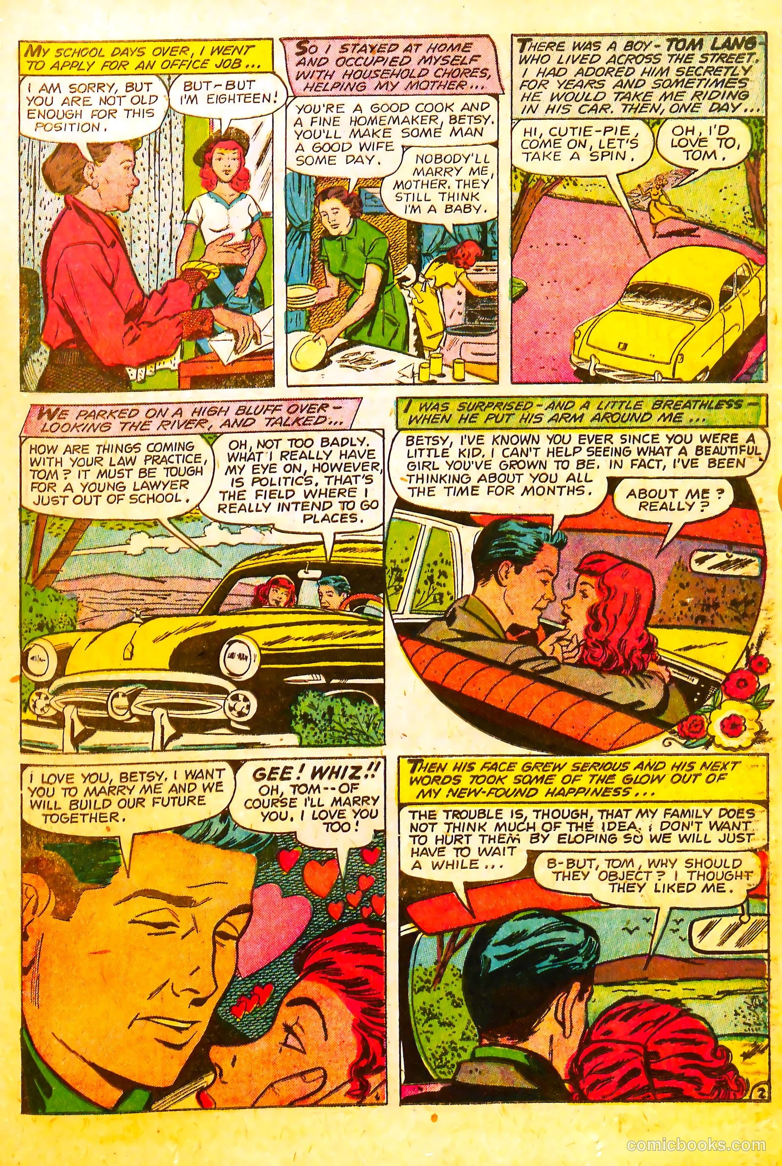 Romantic Hearts #11 (1955) — page 21 of 36
