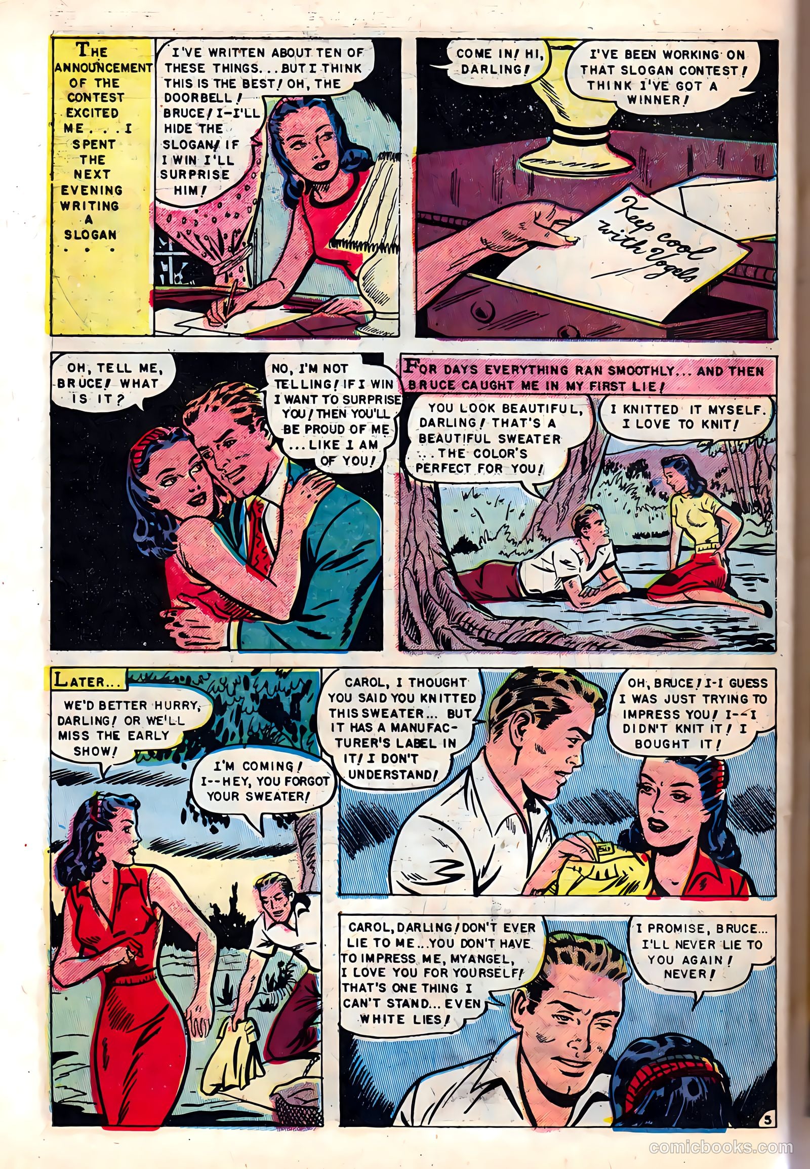 Romantic Hearts #11 (1953) — page 30 of 36