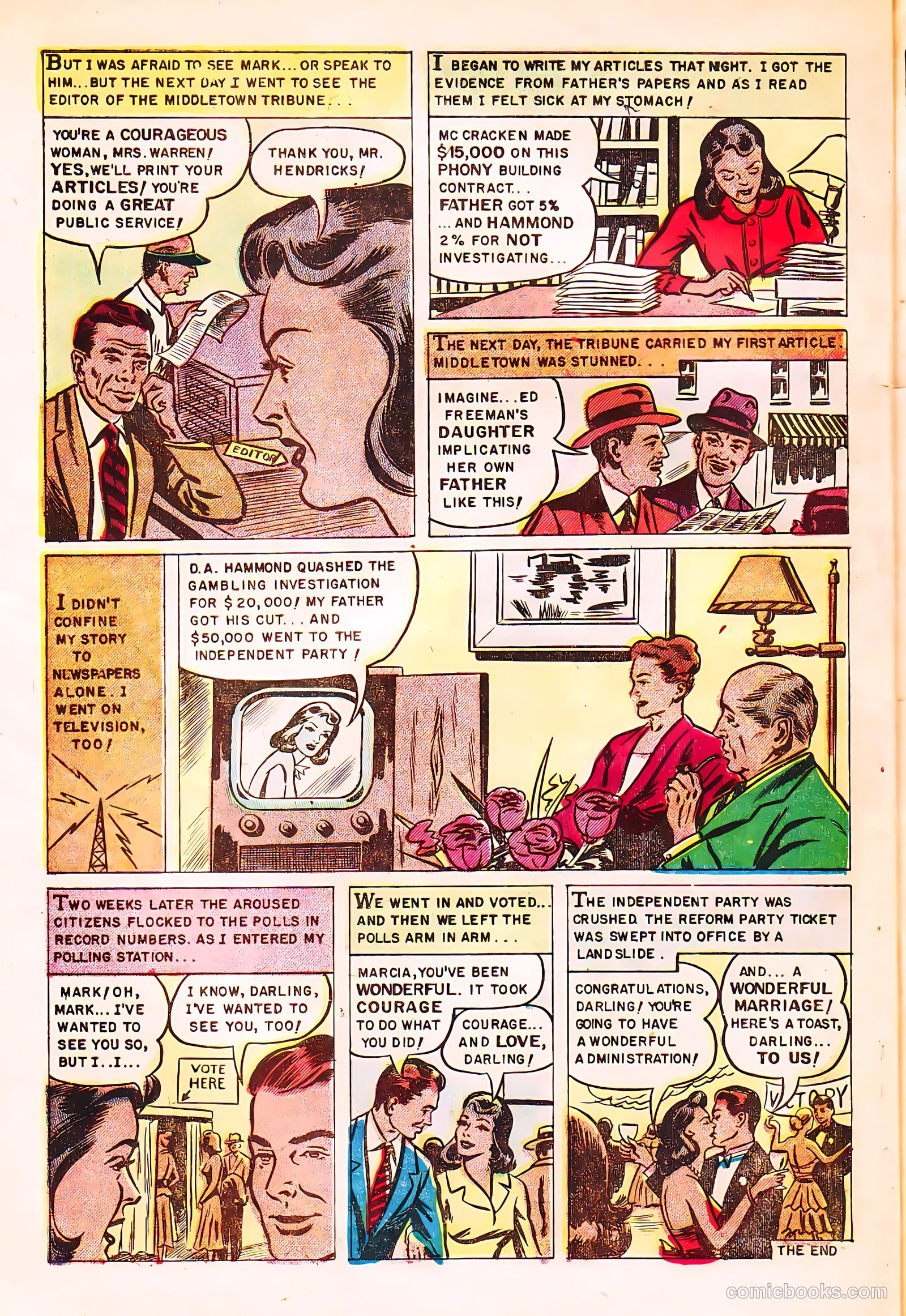 Romantic Hearts #2 (1953) — page 32 of 36