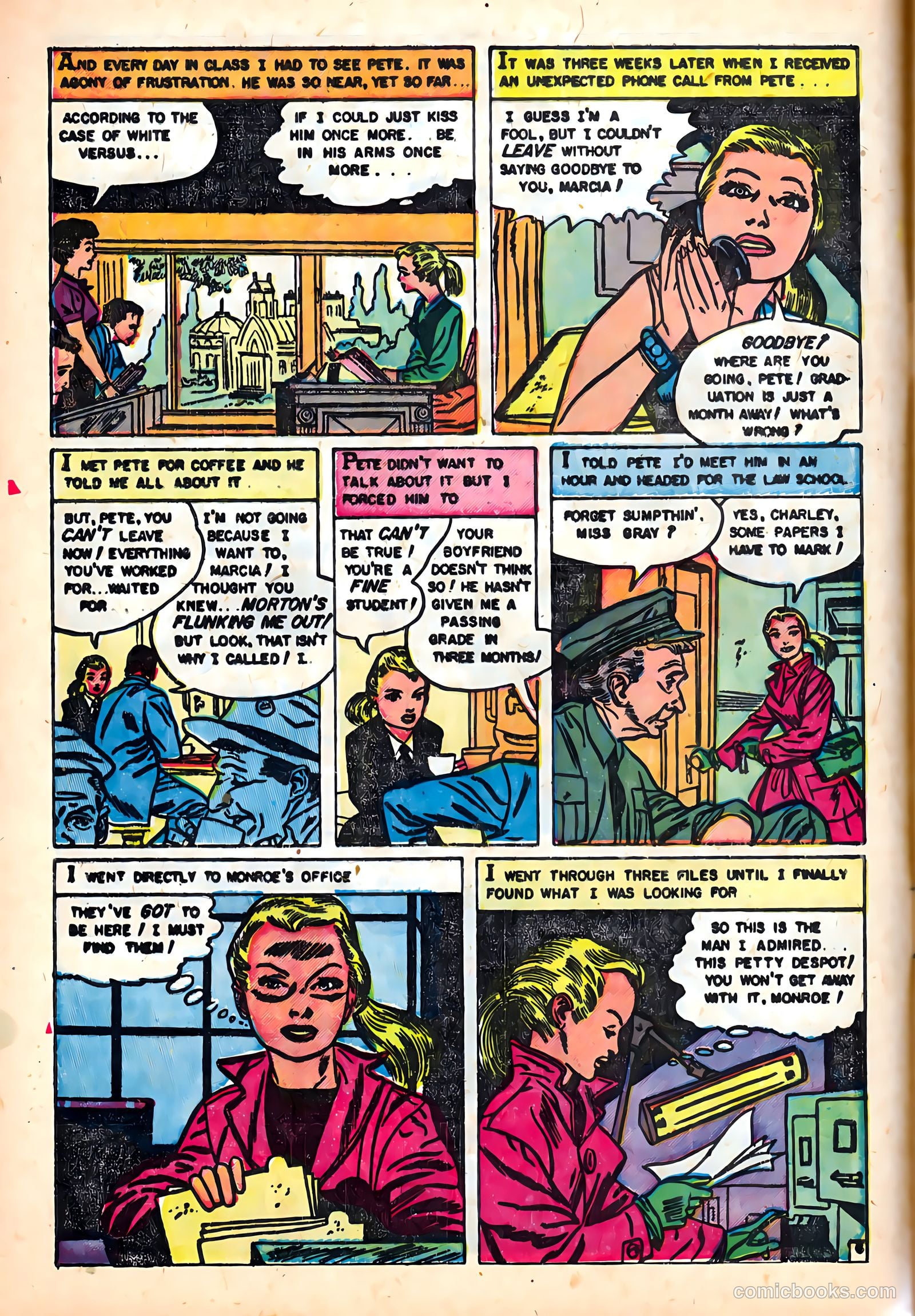 Romantic Hearts #4 (1954) — page 8 of 37