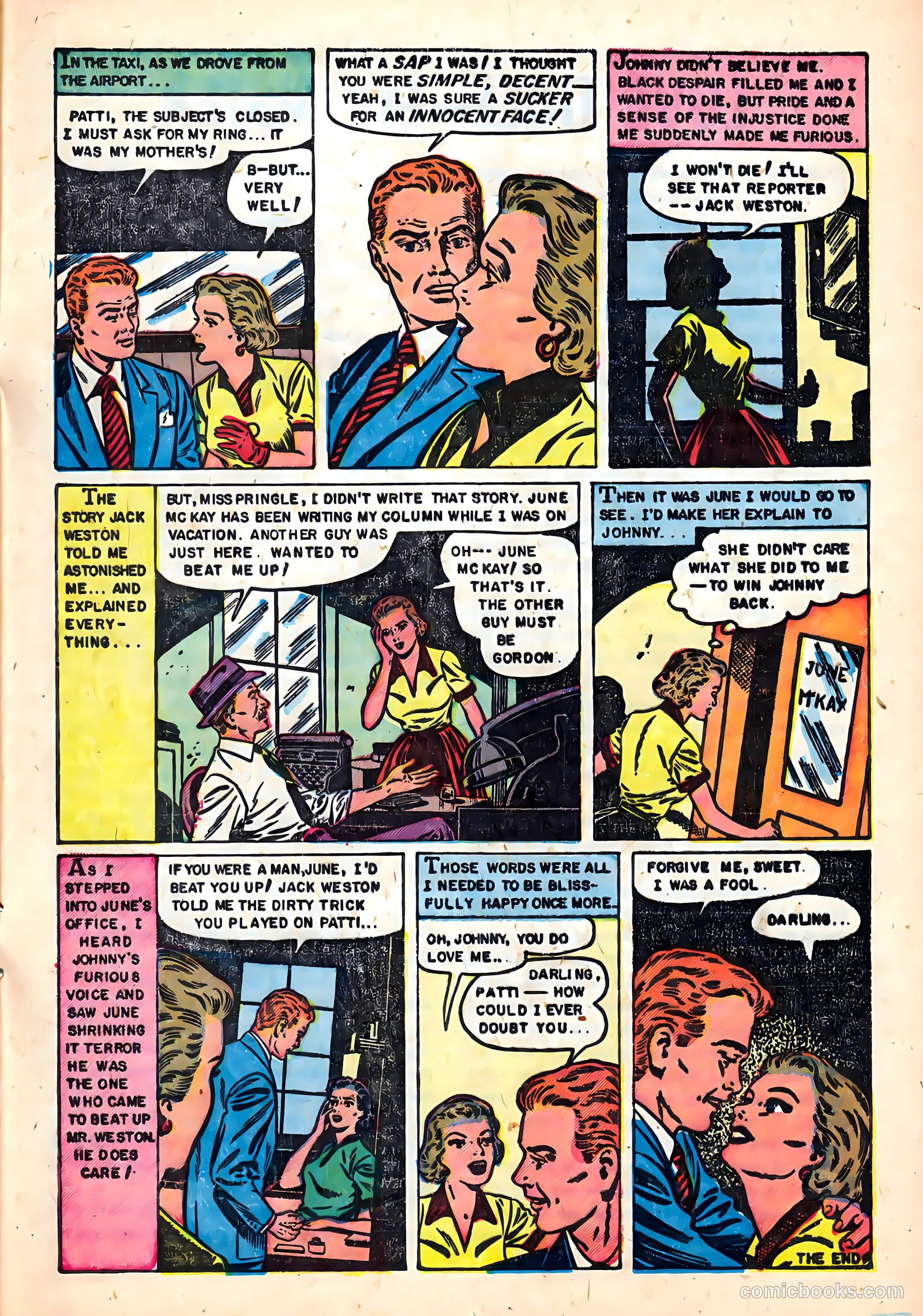 Romantic Hearts #4 (1954) — page 17 of 37