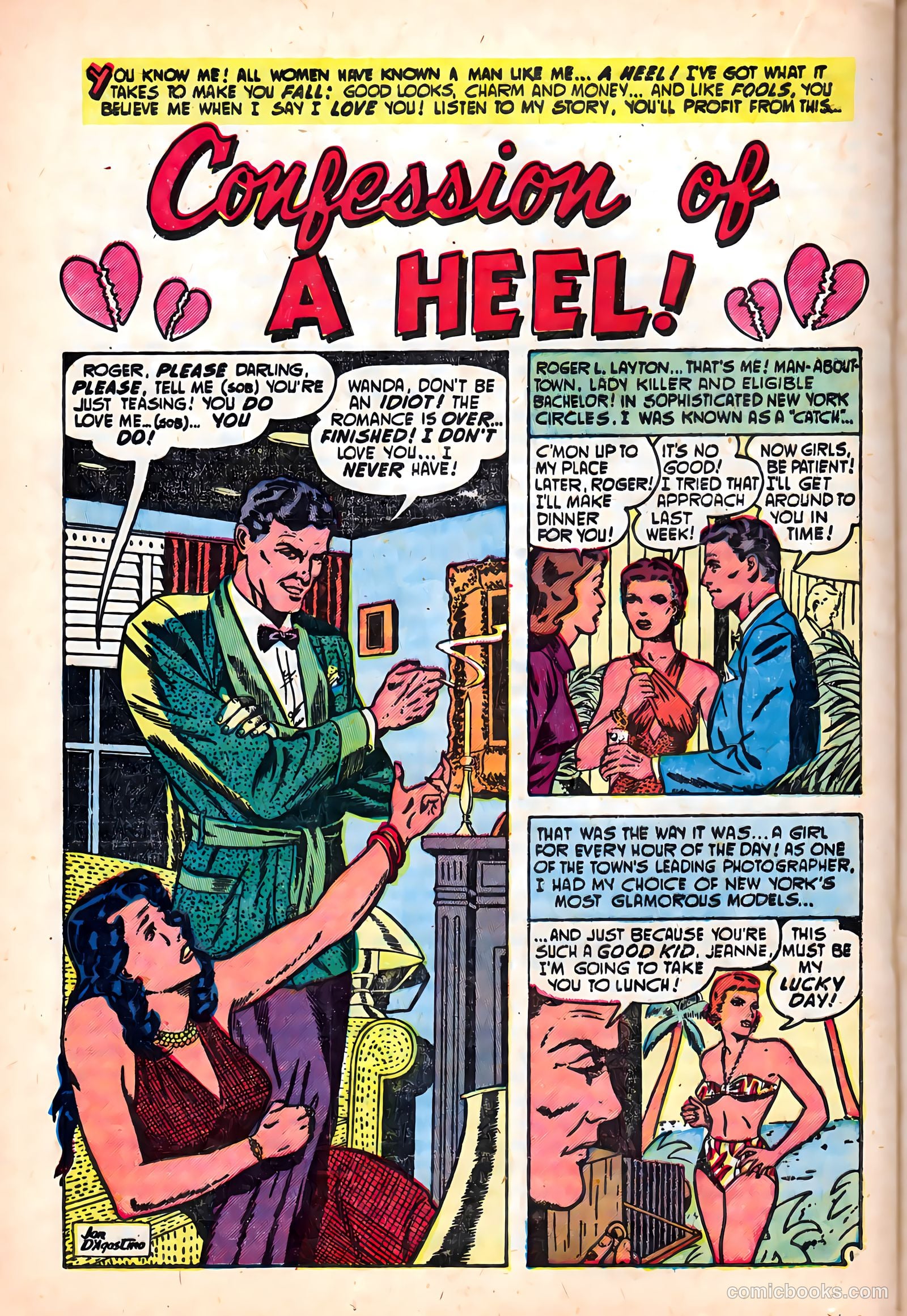 Romantic Hearts #4 (1954) — page 20 of 37