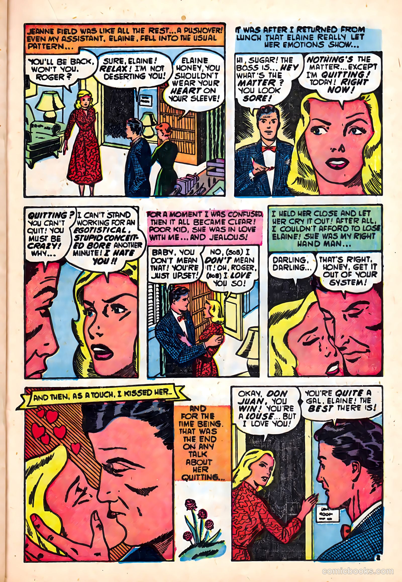 Romantic Hearts #4 (1954) — page 21 of 37