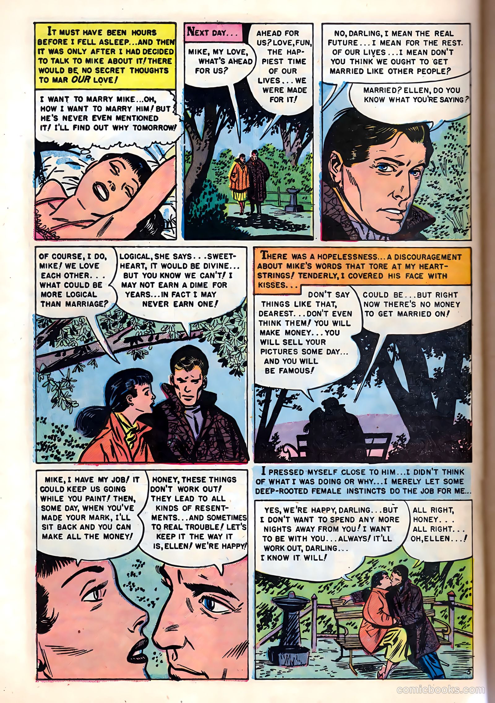 Romantic Hearts #5 (1954) — page 22 of 36