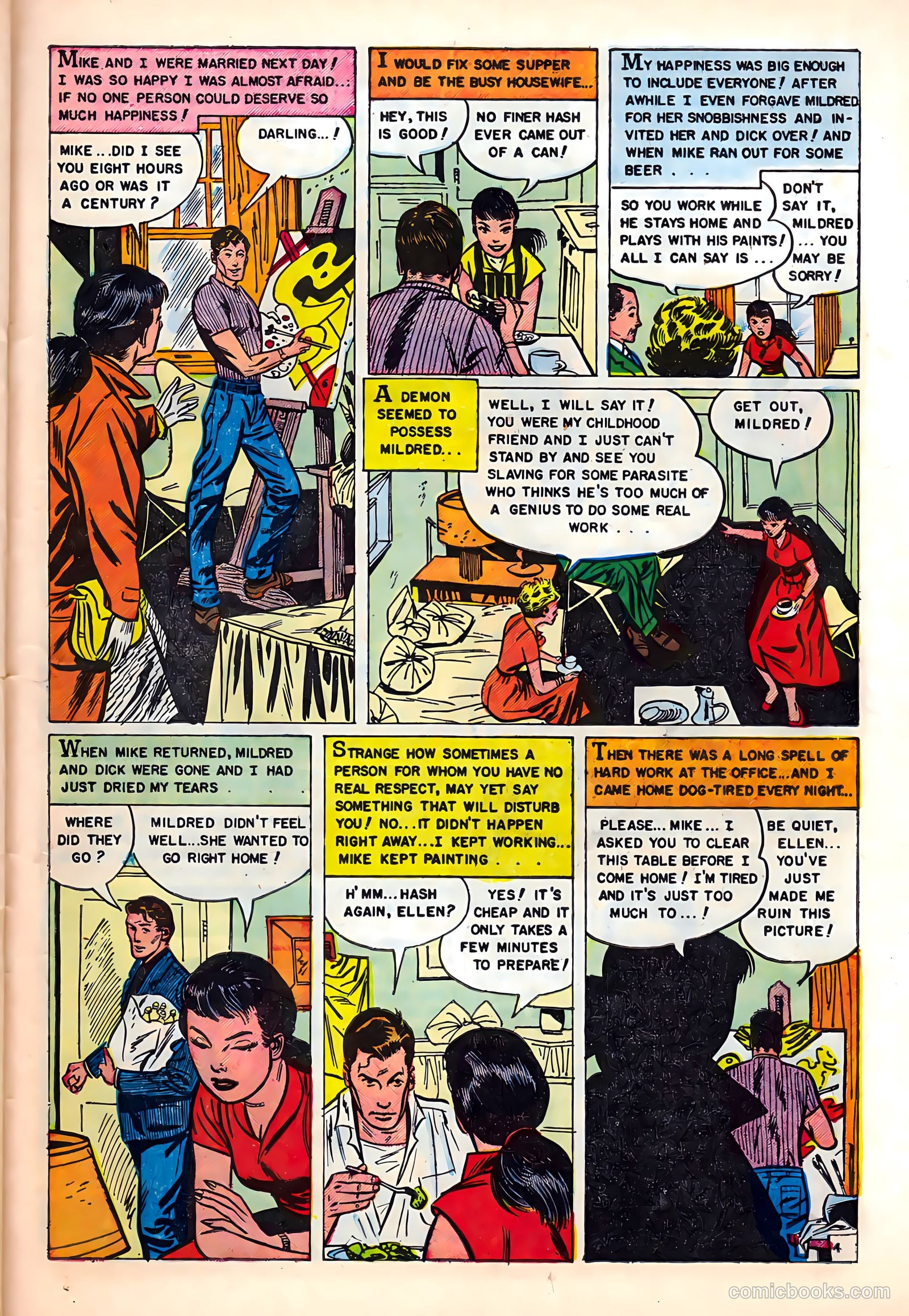 Romantic Hearts #5 (1954) — page 23 of 36
