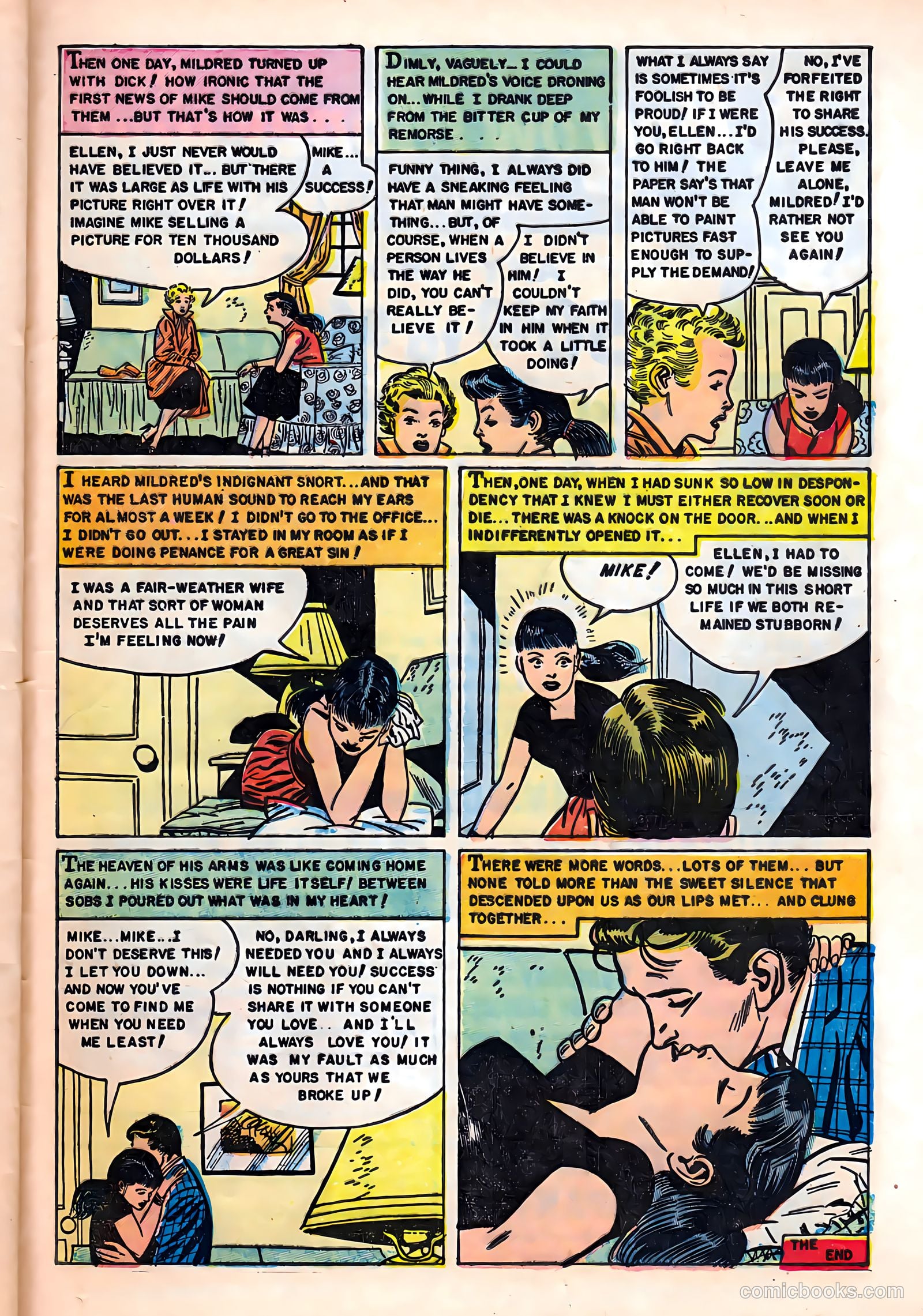 Romantic Hearts #5 (1954) — page 25 of 36
