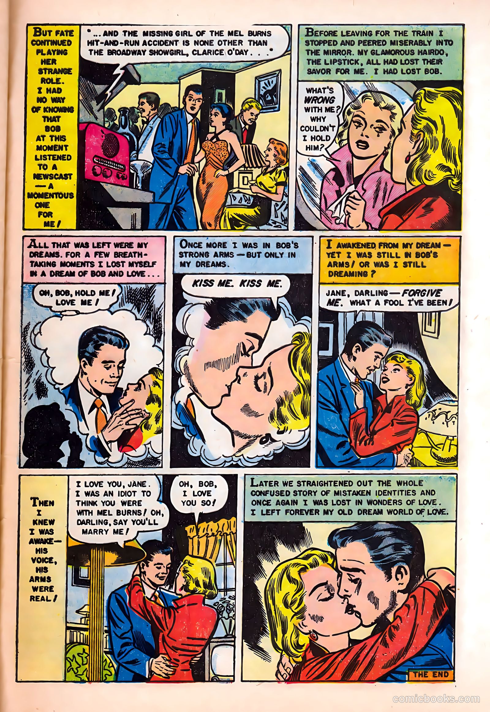 Romantic Hearts #5 (1954) — page 33 of 36