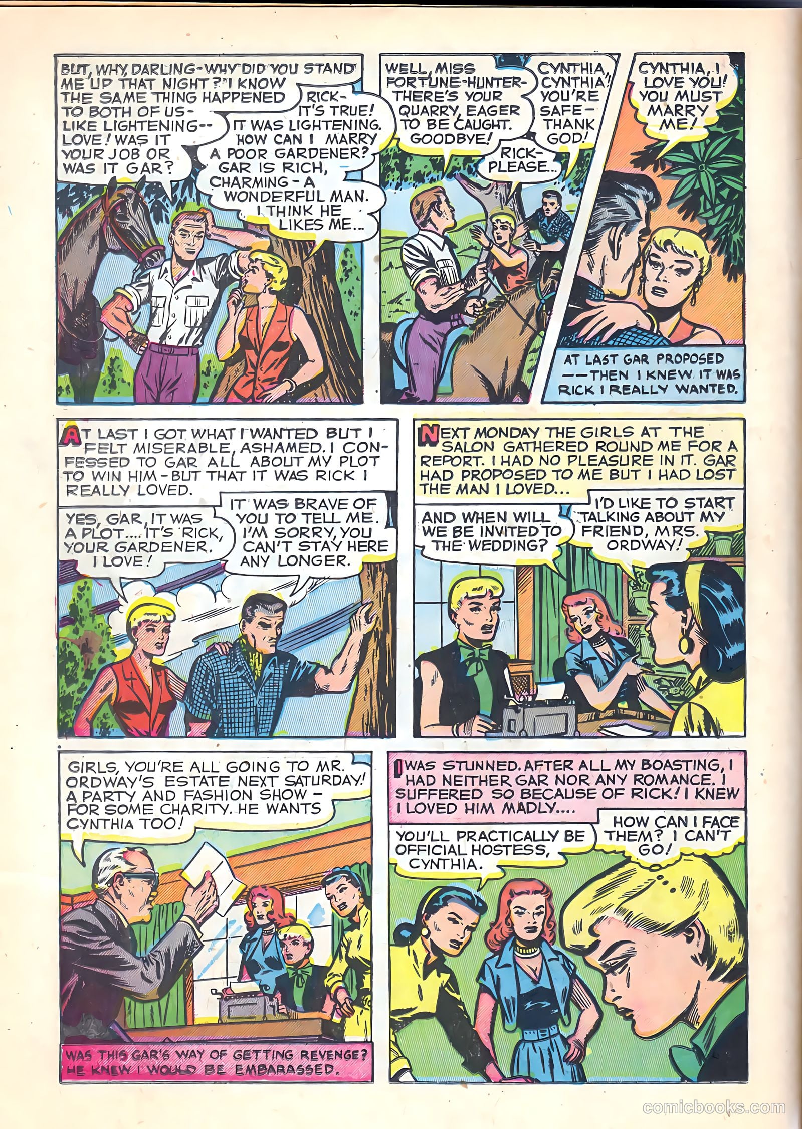 Romantic Hearts #5 (1951) — page 8 of 36