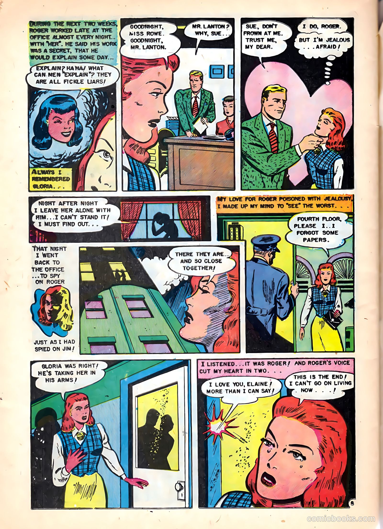 Romantic Hearts #5 (1951) — page 32 of 36