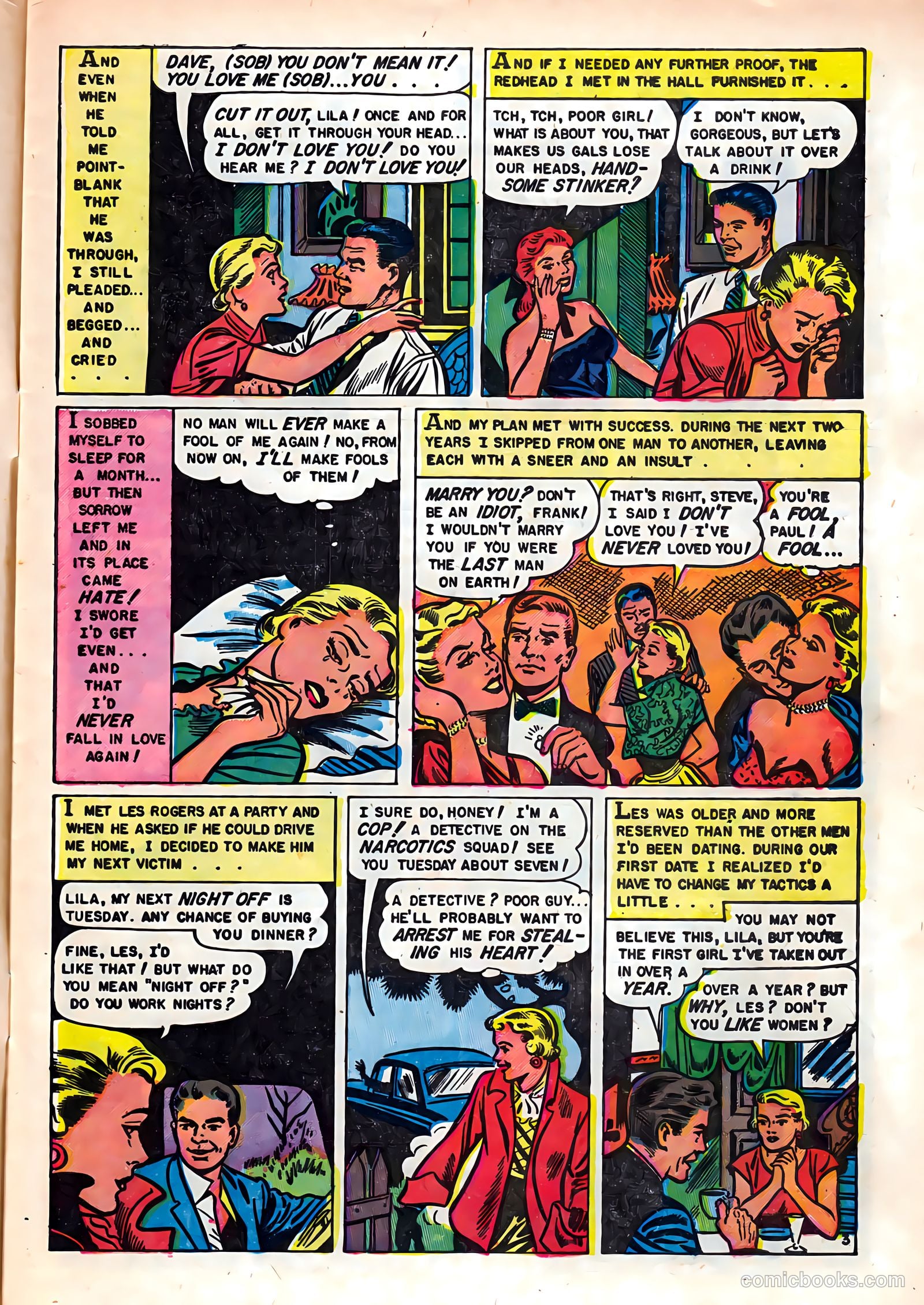 Romantic Hearts #6 (1954) — page 5 of 36