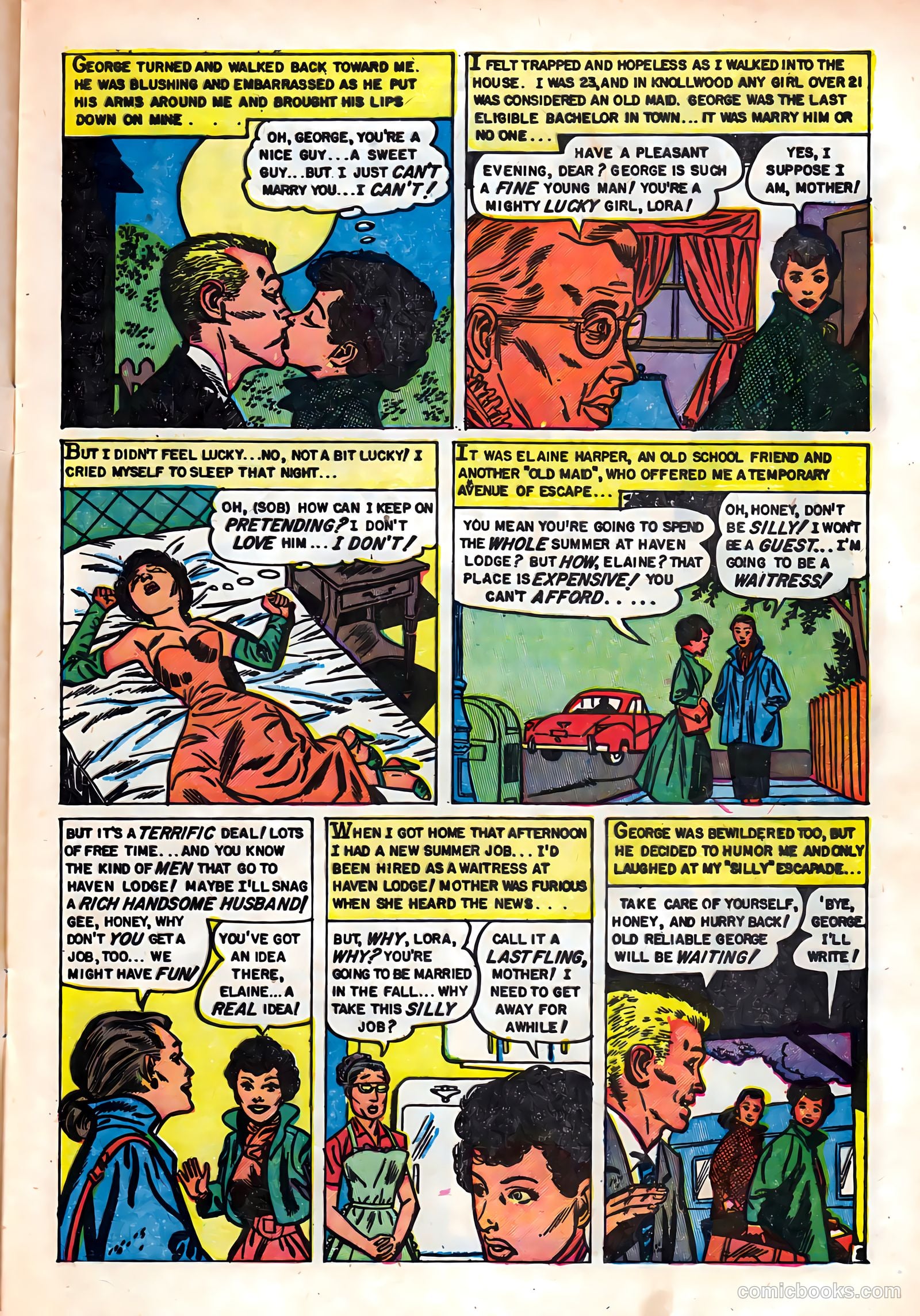 Romantic Hearts #6 (1954) — page 9 of 36