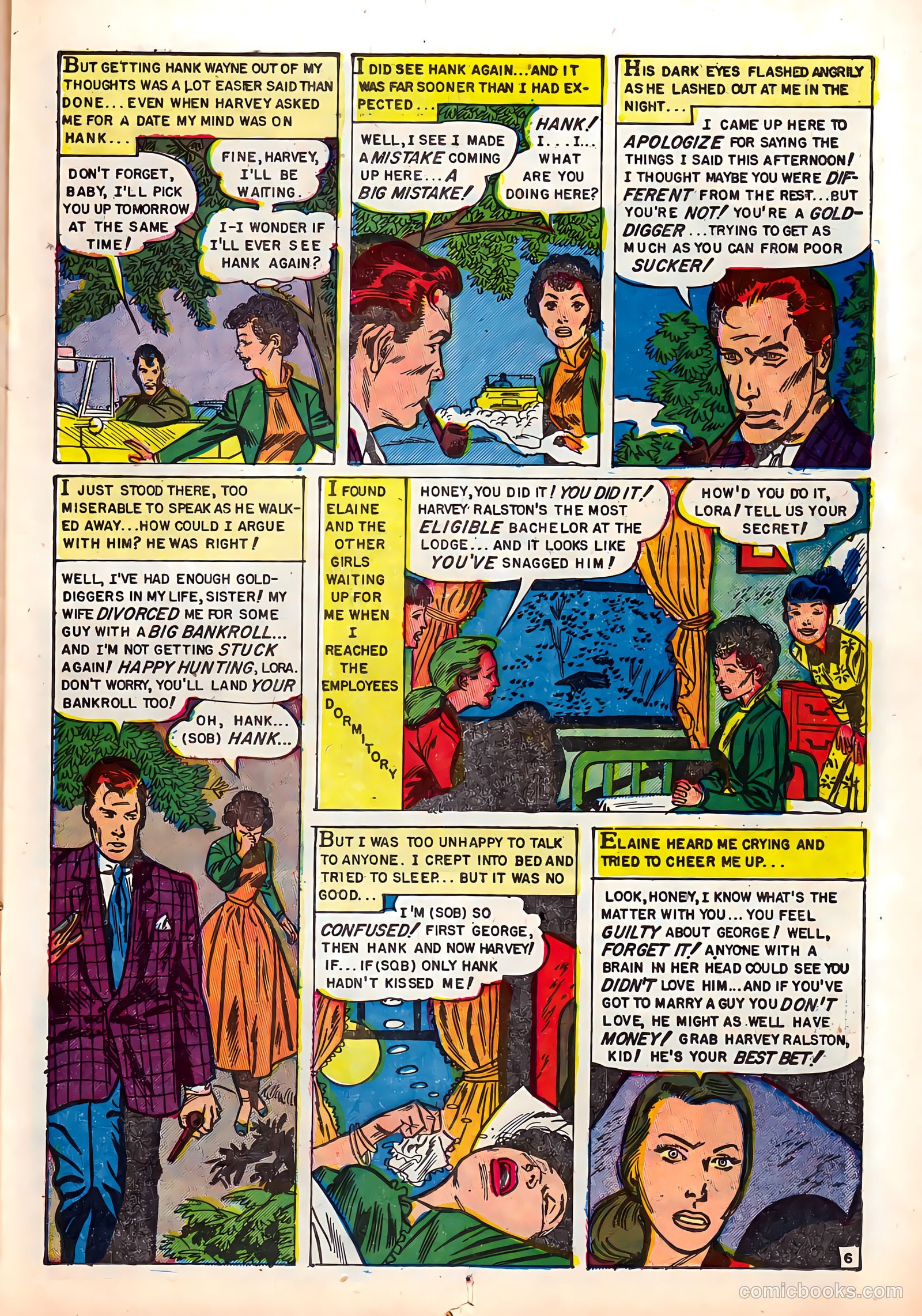 Romantic Hearts #6 (1954) — page 15 of 36