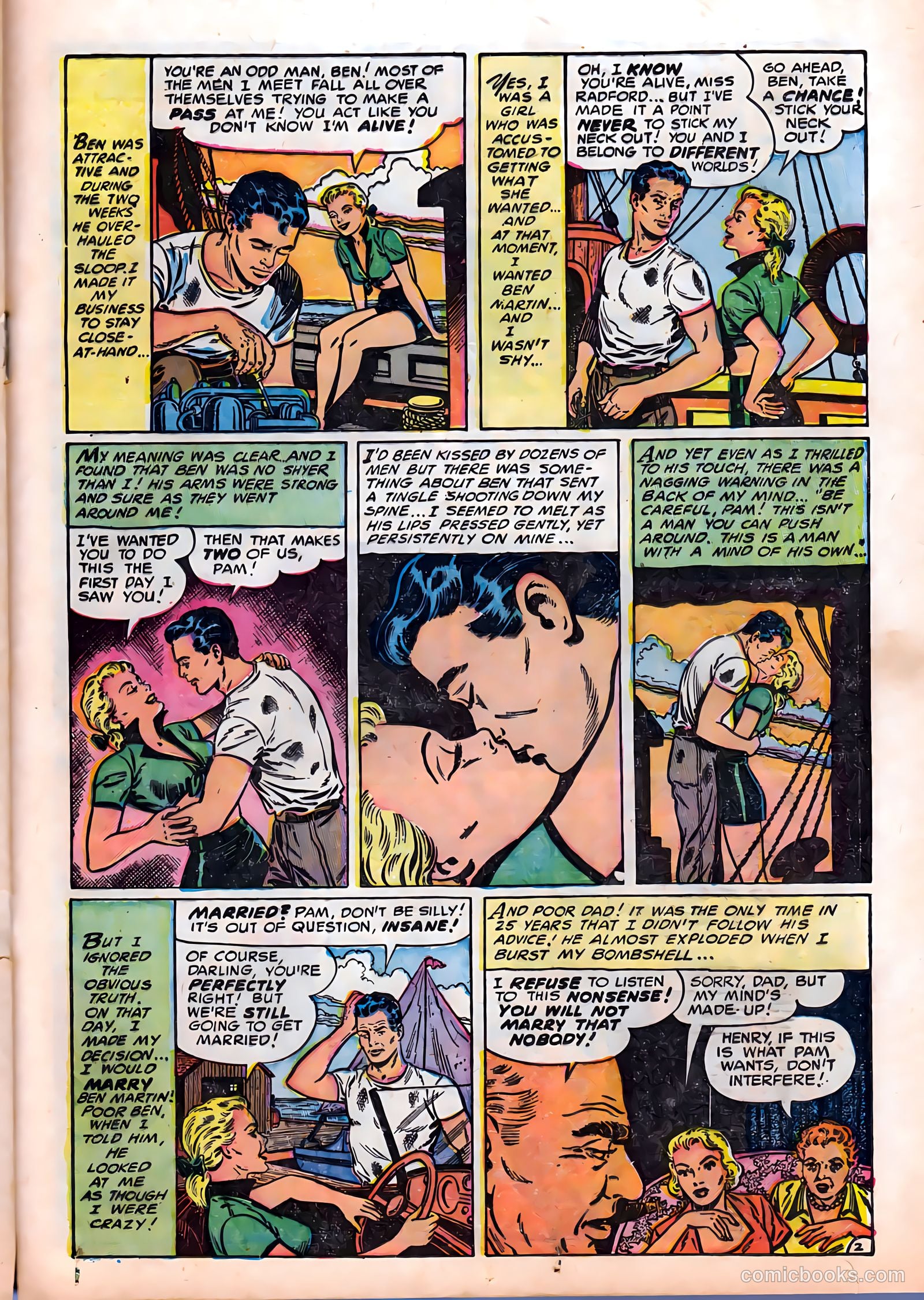 Romantic Hearts #6 (1954) — page 21 of 36