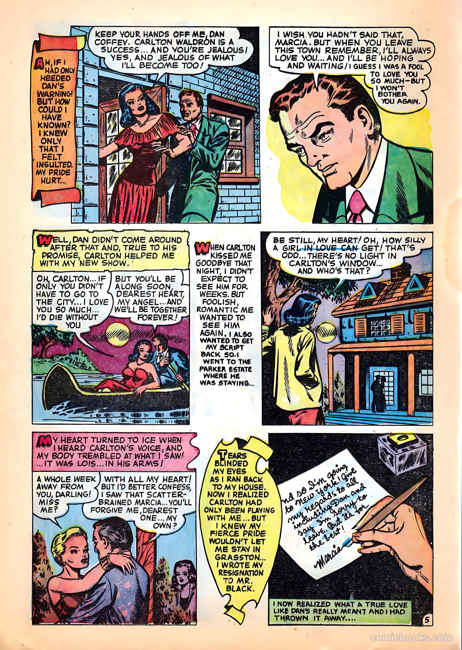 Romantic Hearts #6 (1952) — page 7 of 36
