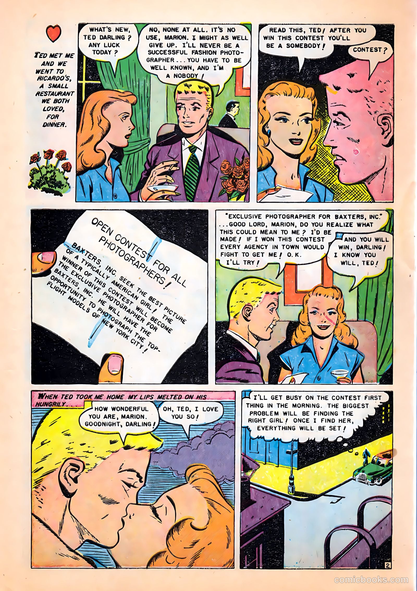 Romantic Hearts #6 (1952) — page 11 of 36