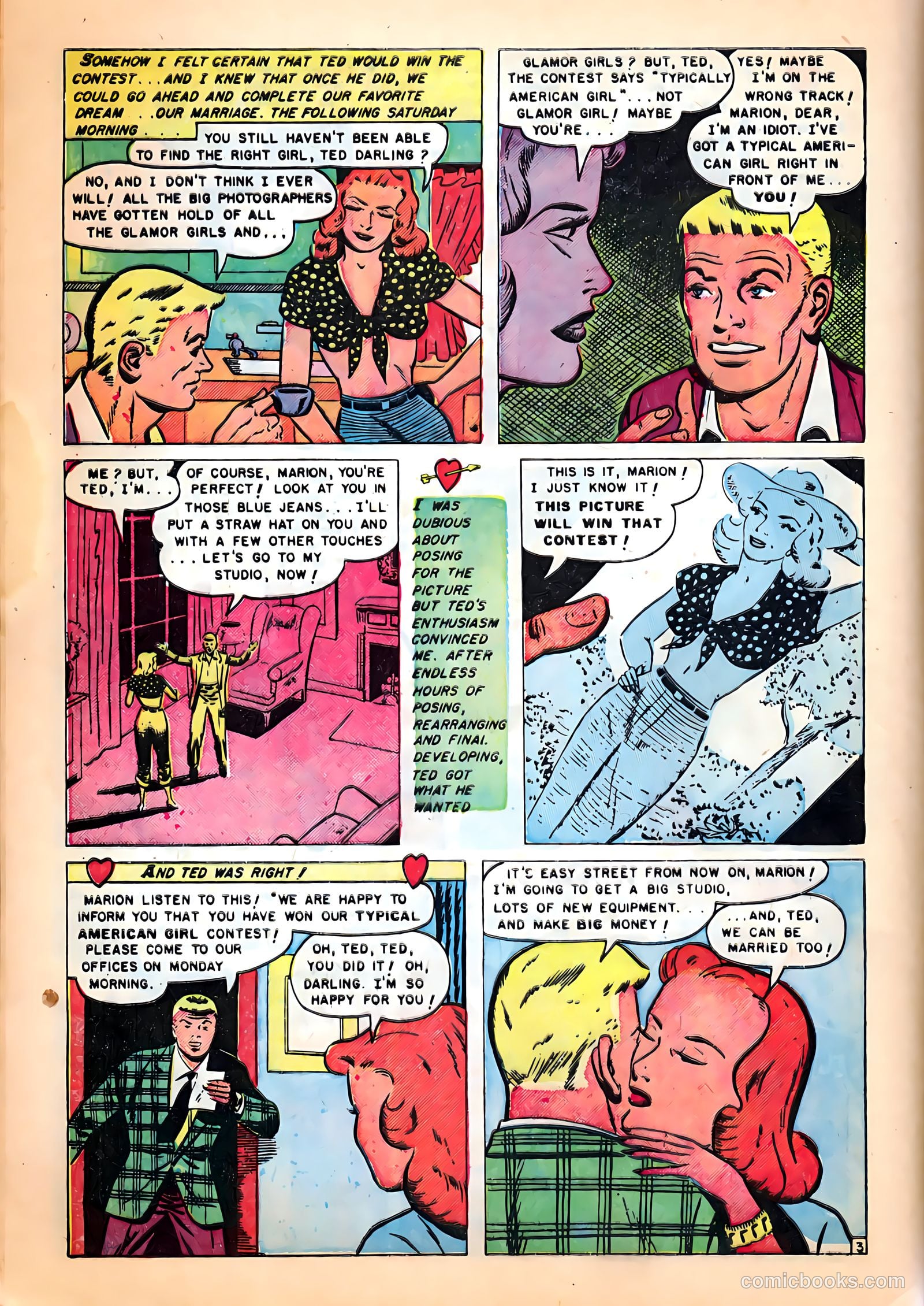 Romantic Hearts #6 (1952) — page 12 of 36