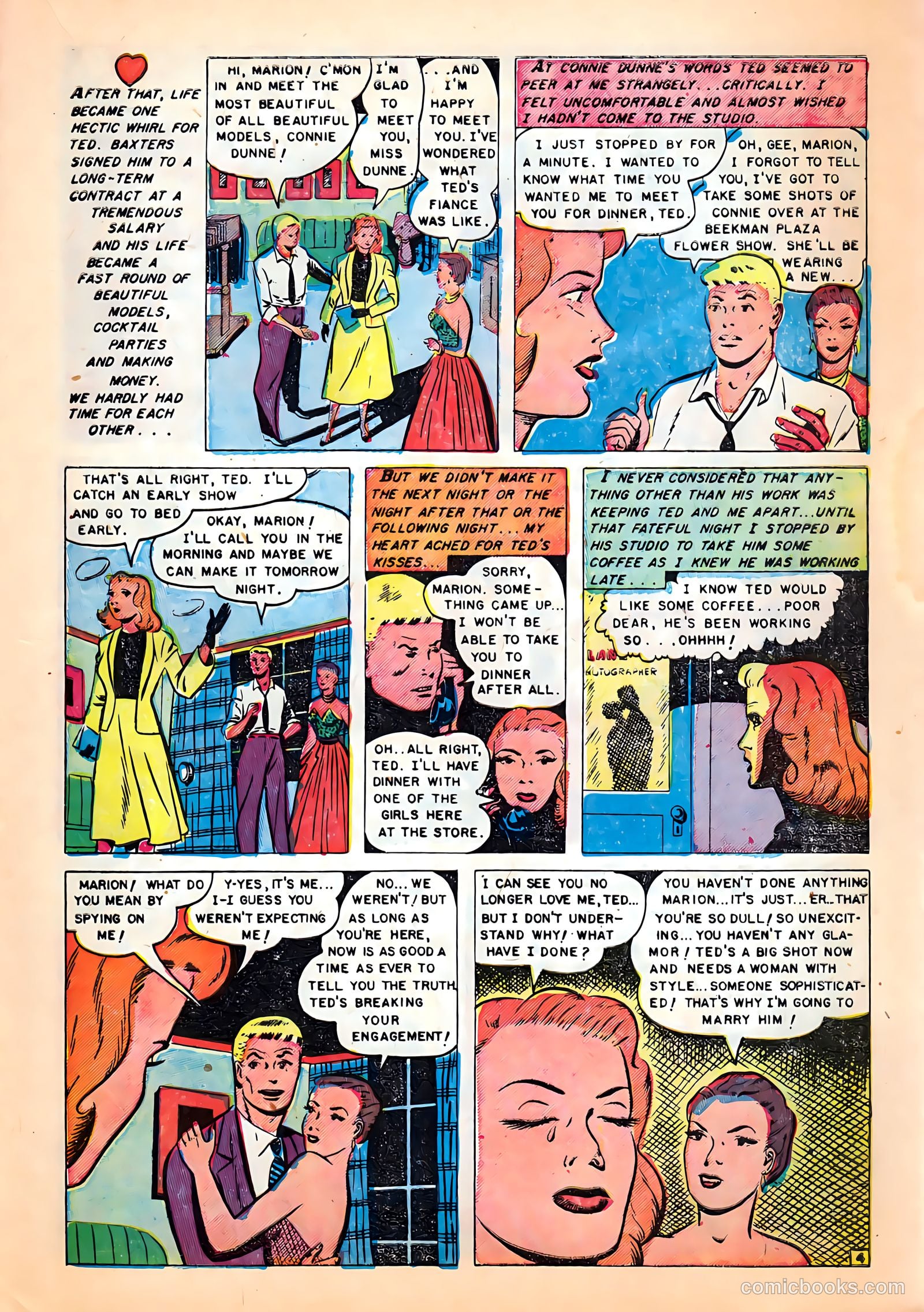 Romantic Hearts #6 (1952) — page 13 of 36