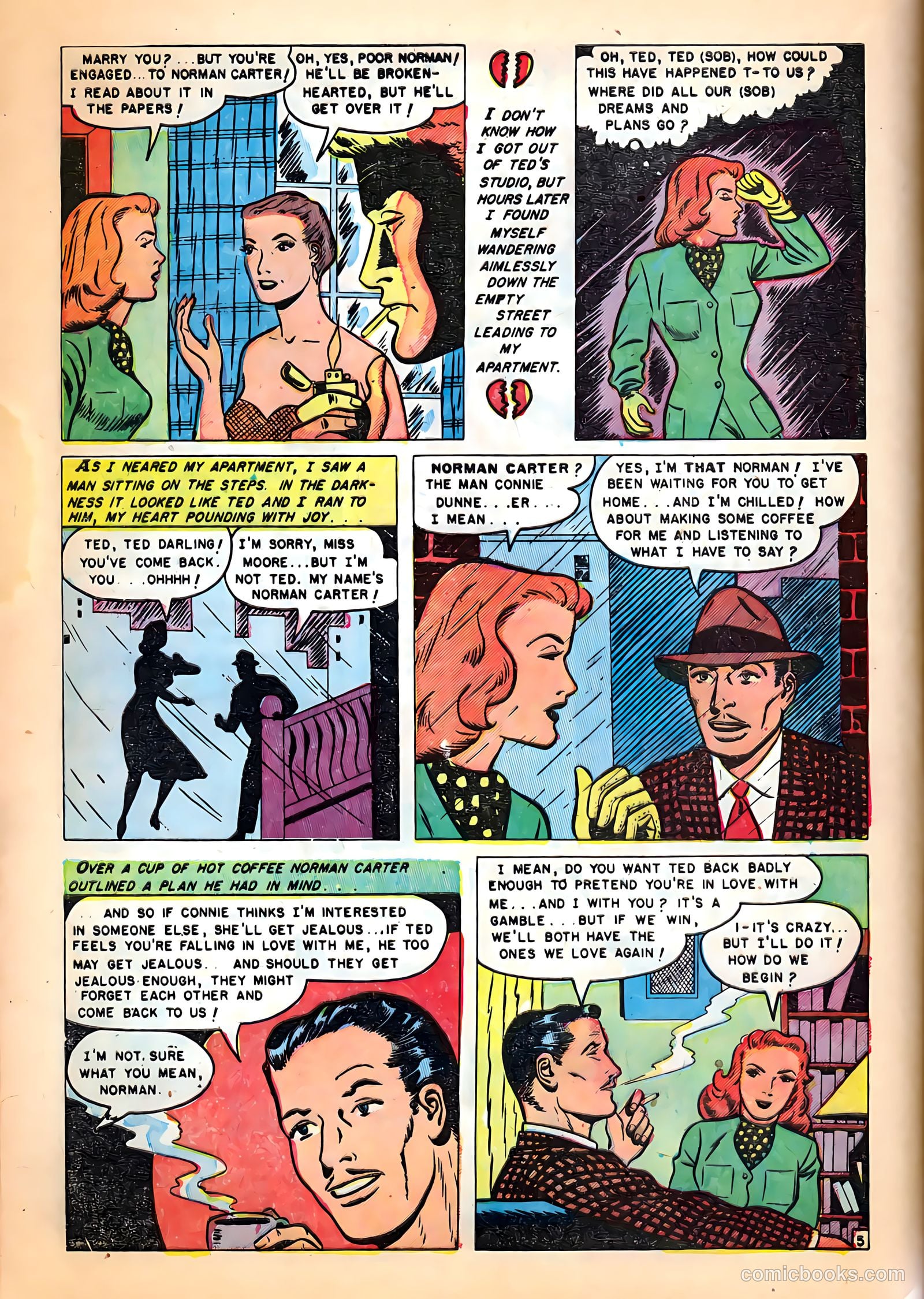 Romantic Hearts #6 (1952) — page 14 of 36