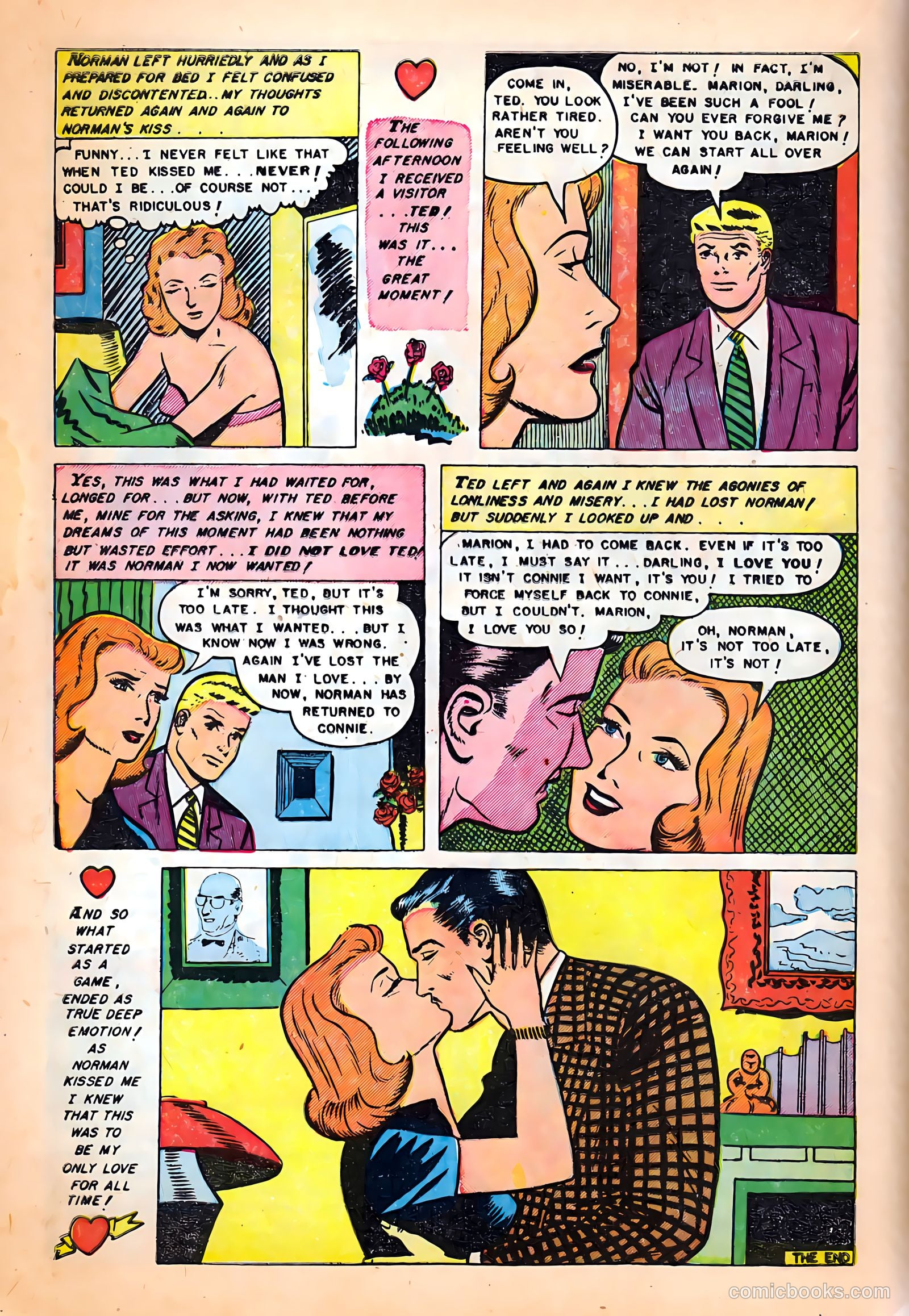 Romantic Hearts #6 (1952) — page 16 of 36