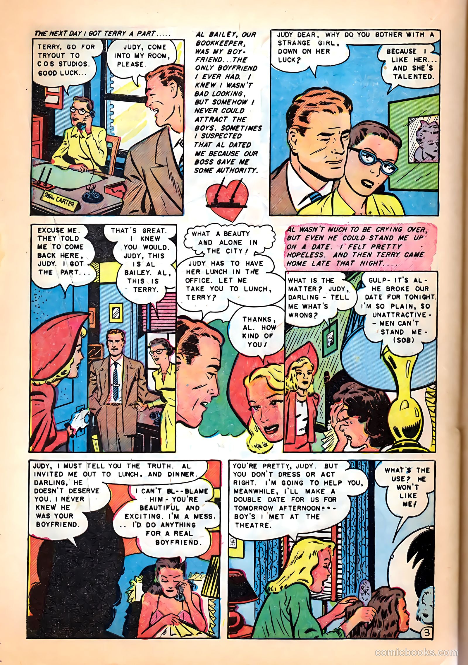 Romantic Hearts #6 (1952) — page 22 of 36