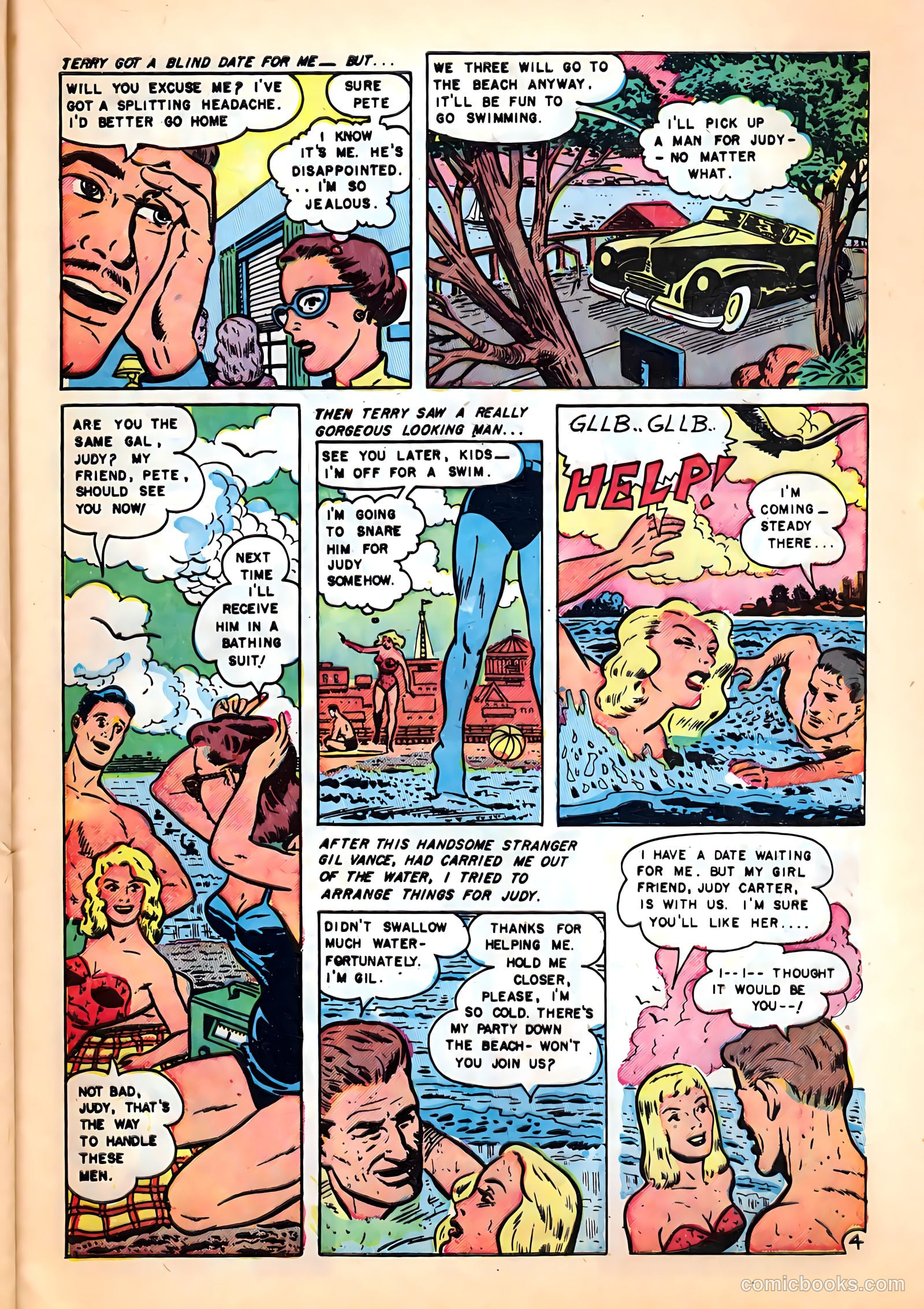 Romantic Hearts #6 (1952) — page 23 of 36