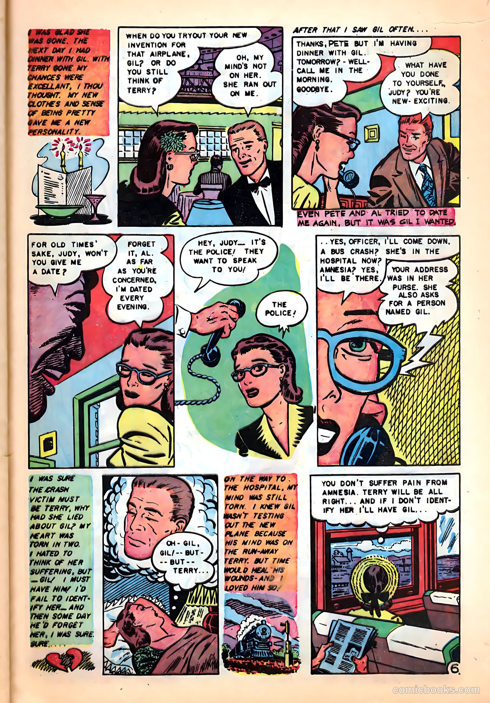 Romantic Hearts #6 (1952) — page 25 of 36