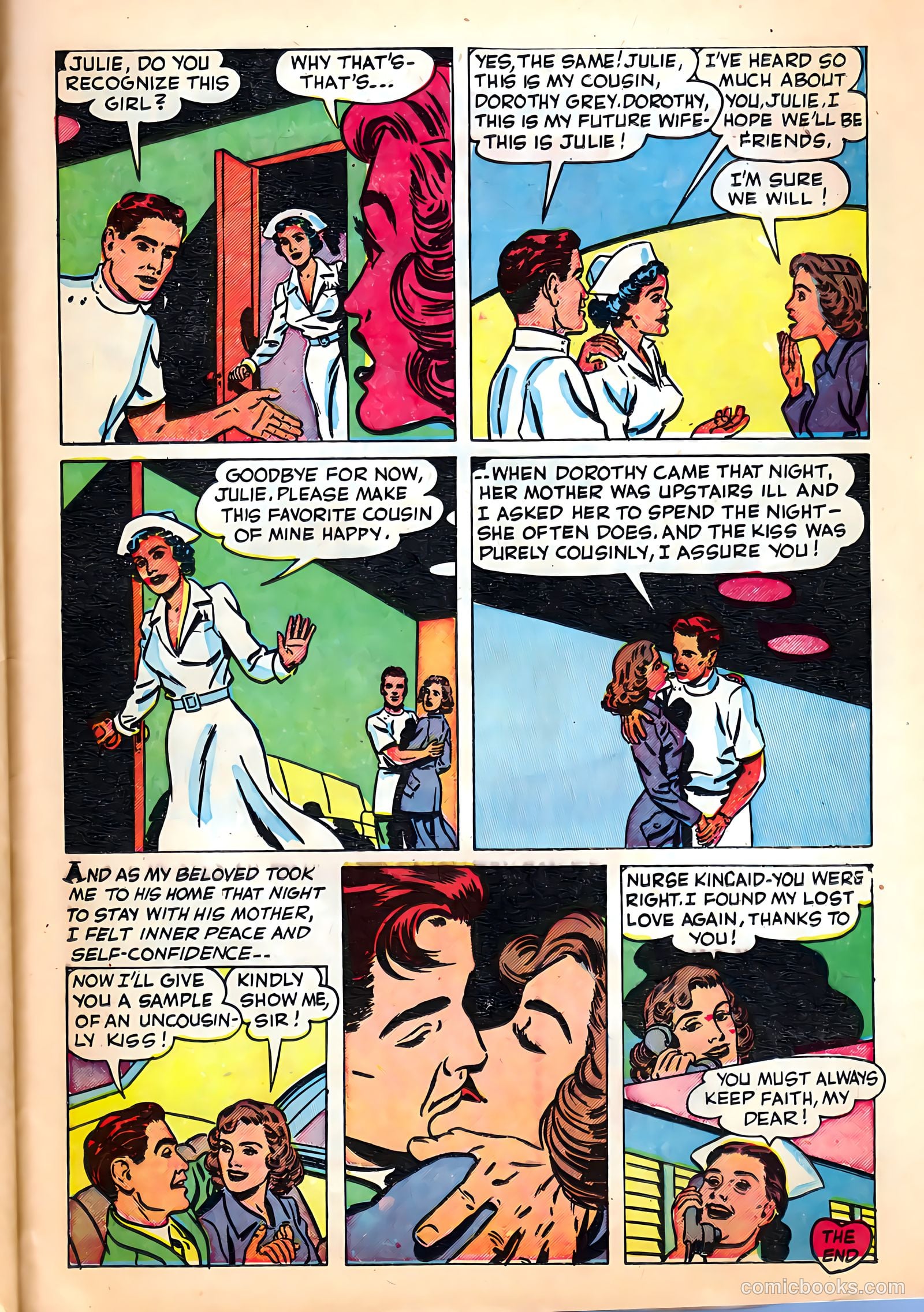 Romantic Hearts #6 (1952) — page 33 of 36