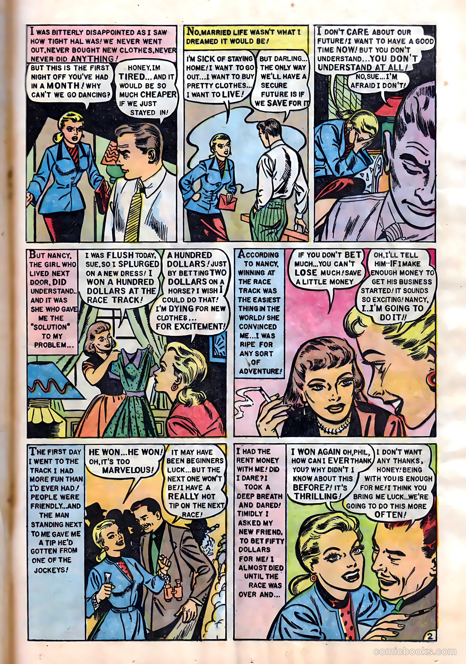 Romantic Hearts #7 (1954) — page 21 of 36